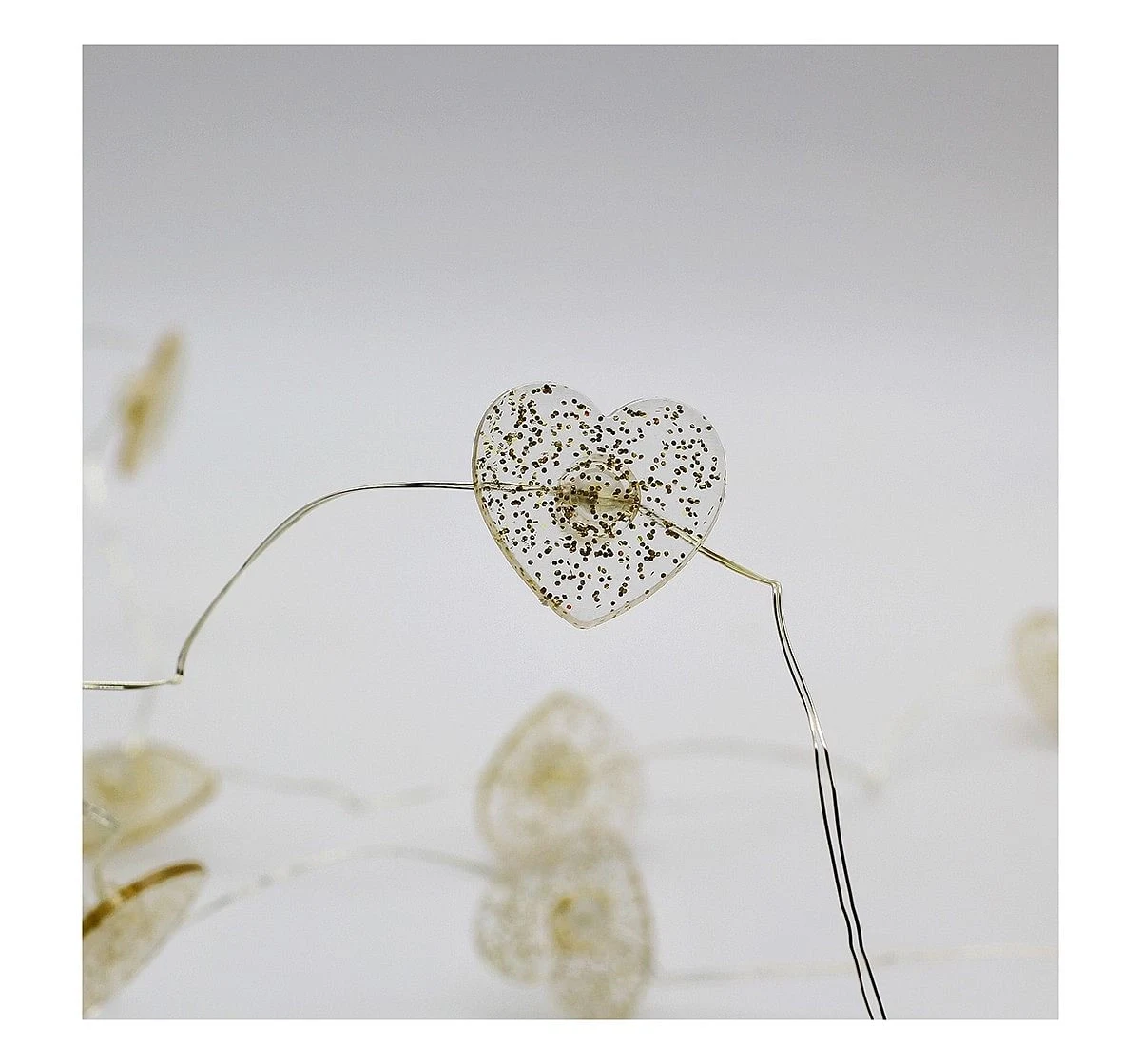 Hamster London Decorative Glitter Heart String Light for Kids age 3Y+