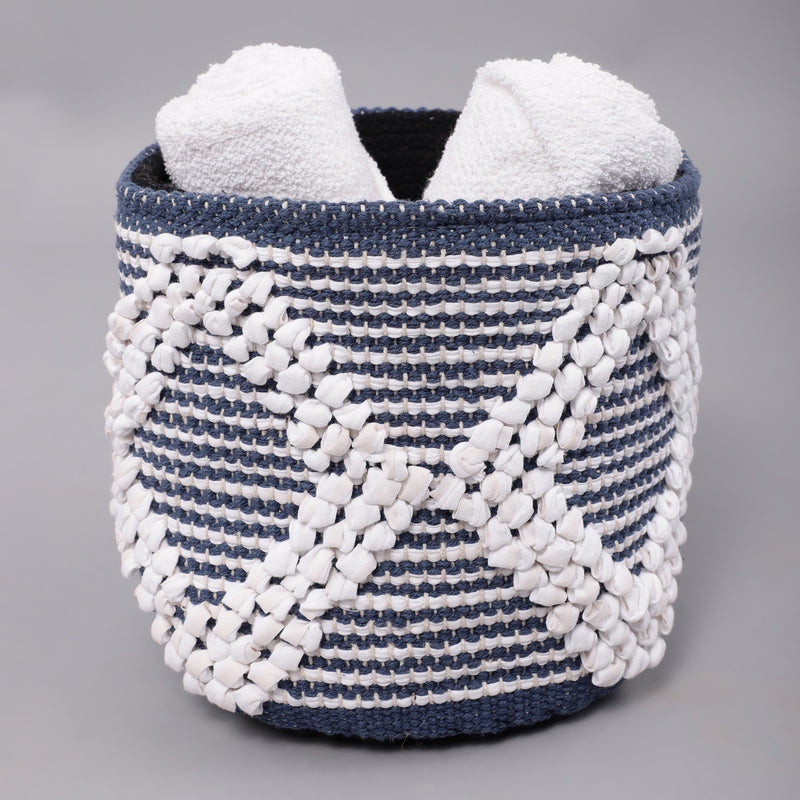Harold Meagan | Blue Multipurpose Hand Woven Basket 0