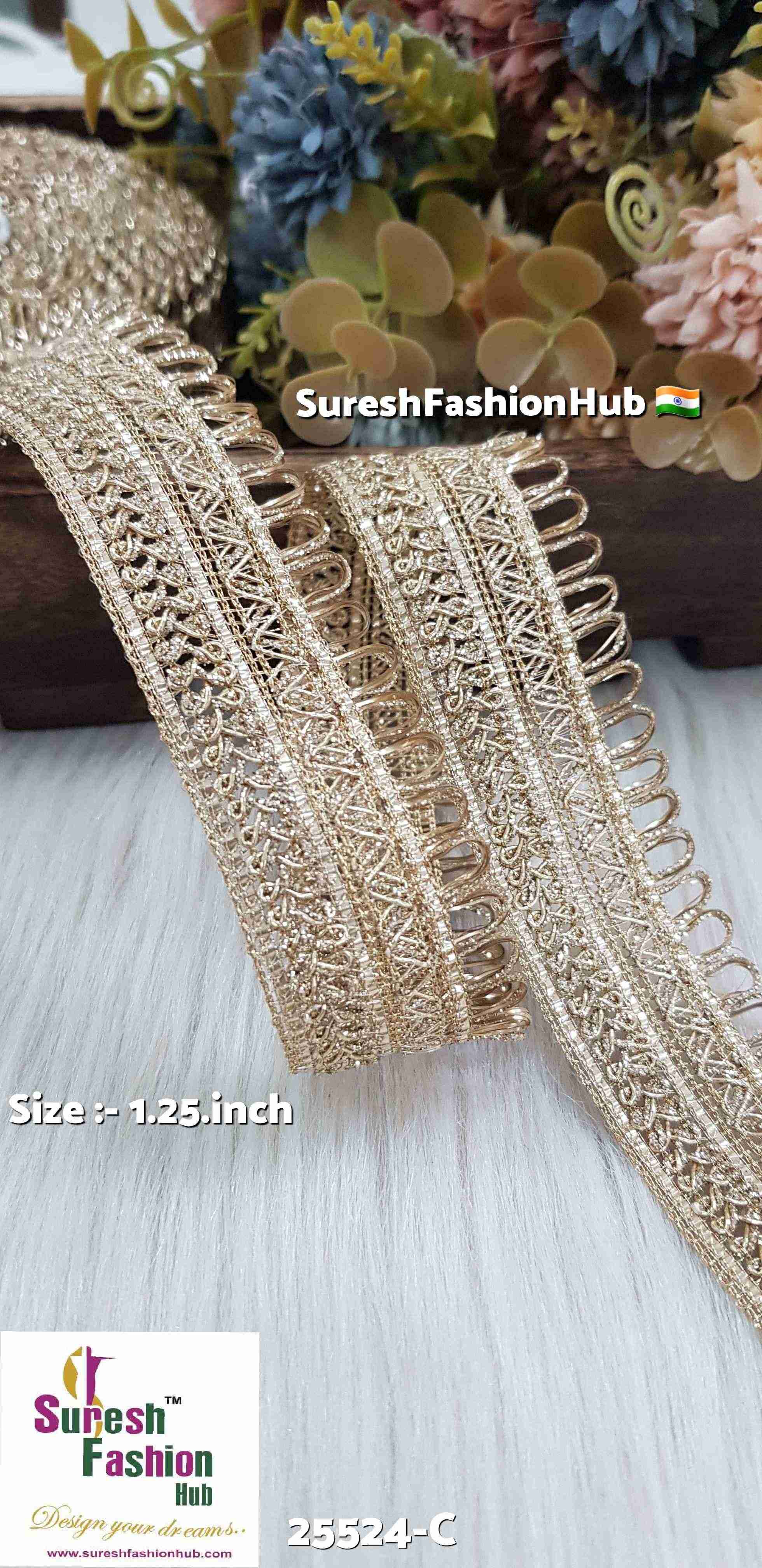 "Machine-Made Cutwork Lace Trim for Designer Fabrics"