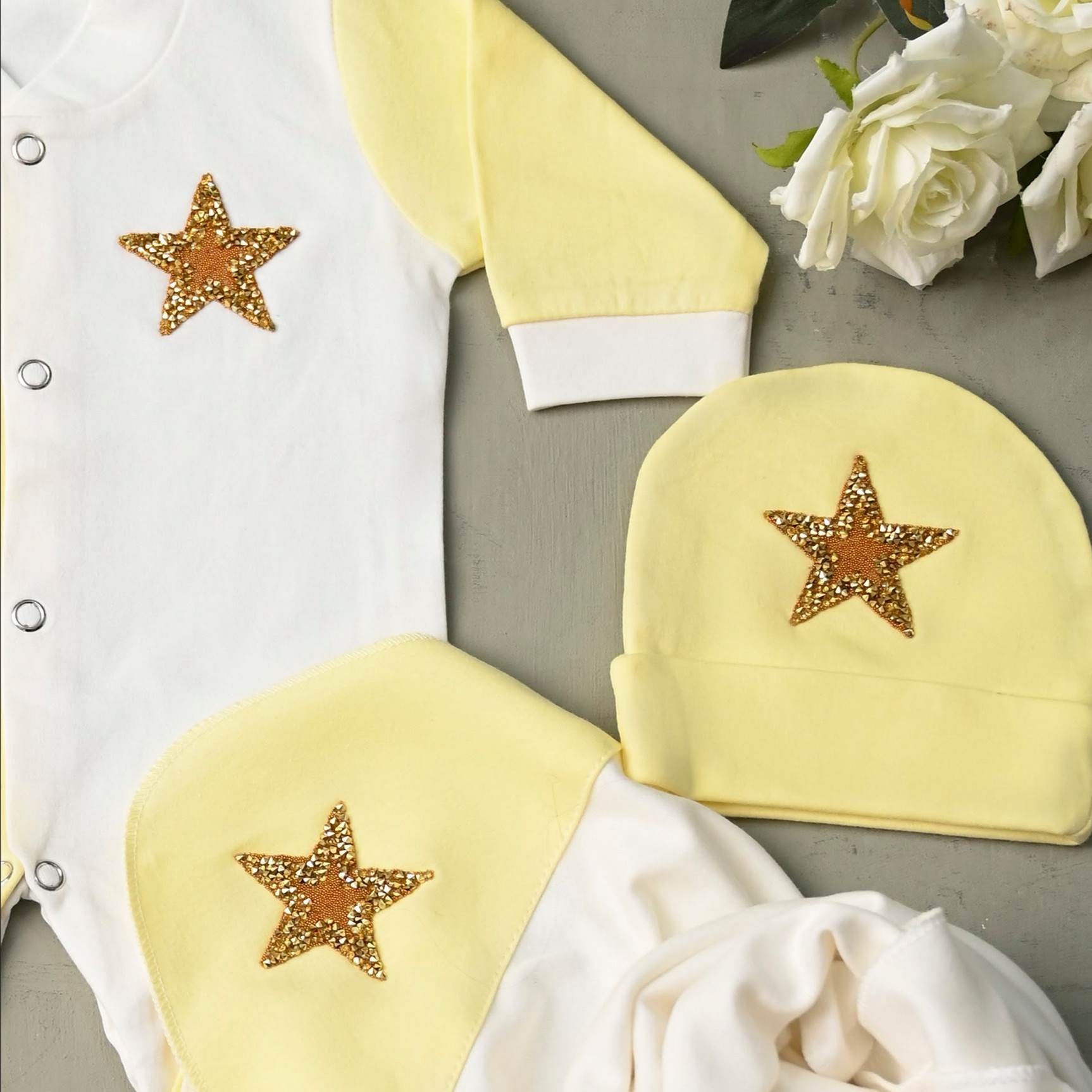 Lemon Twinkle Romper Set