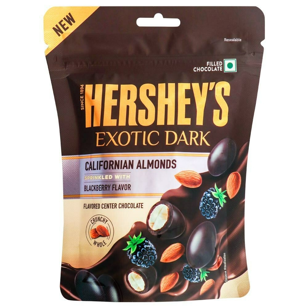 Hershey's Californian Almonds Blackberry Flavoured Exotic Dark Chocolate 90 G