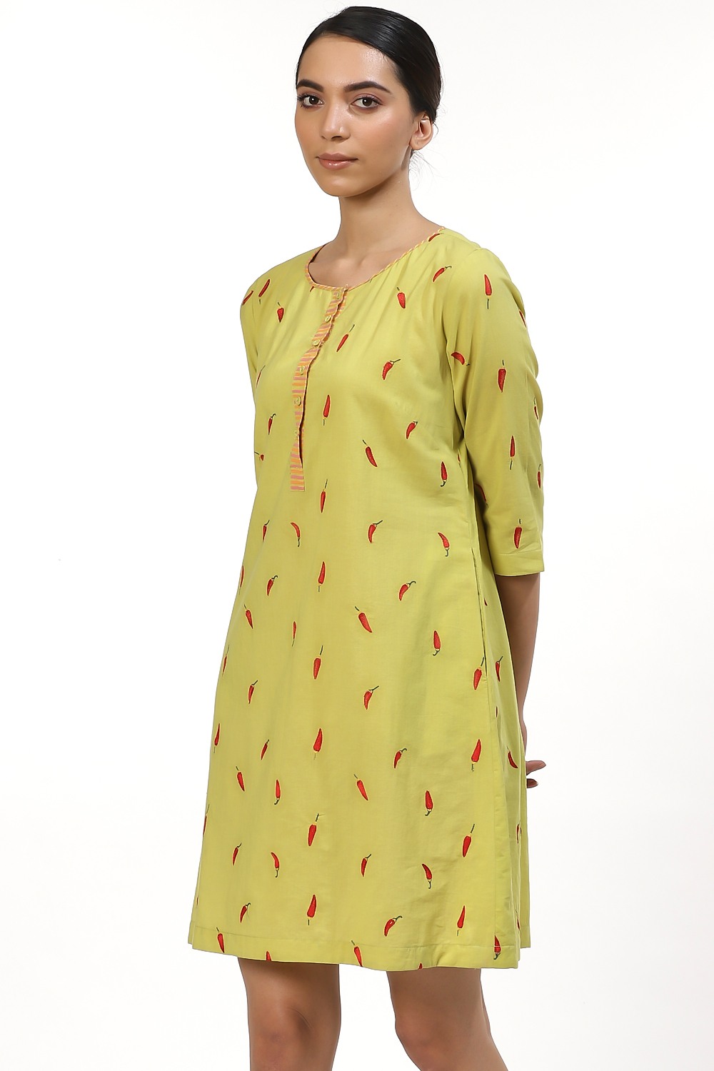 Lime Red Chilli Dress