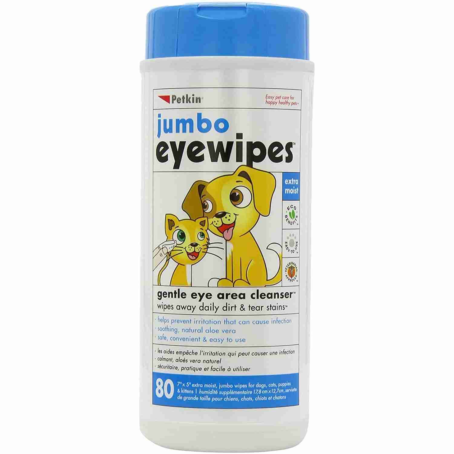 Petkin Jumbo Eyewipes