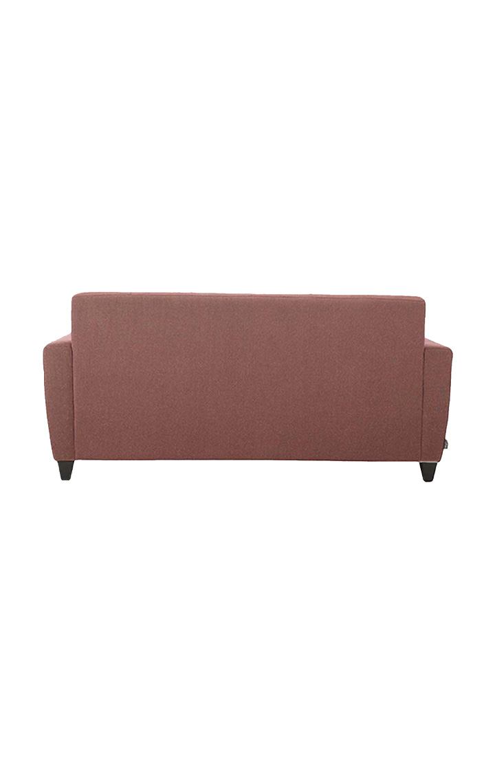 neudot Elegance Sofa for Living Room |3 Persons Sofa|Premium Fabric with Cushioned Armrest |Neem Wood Frame|3 Seater in - Ceramic Pink