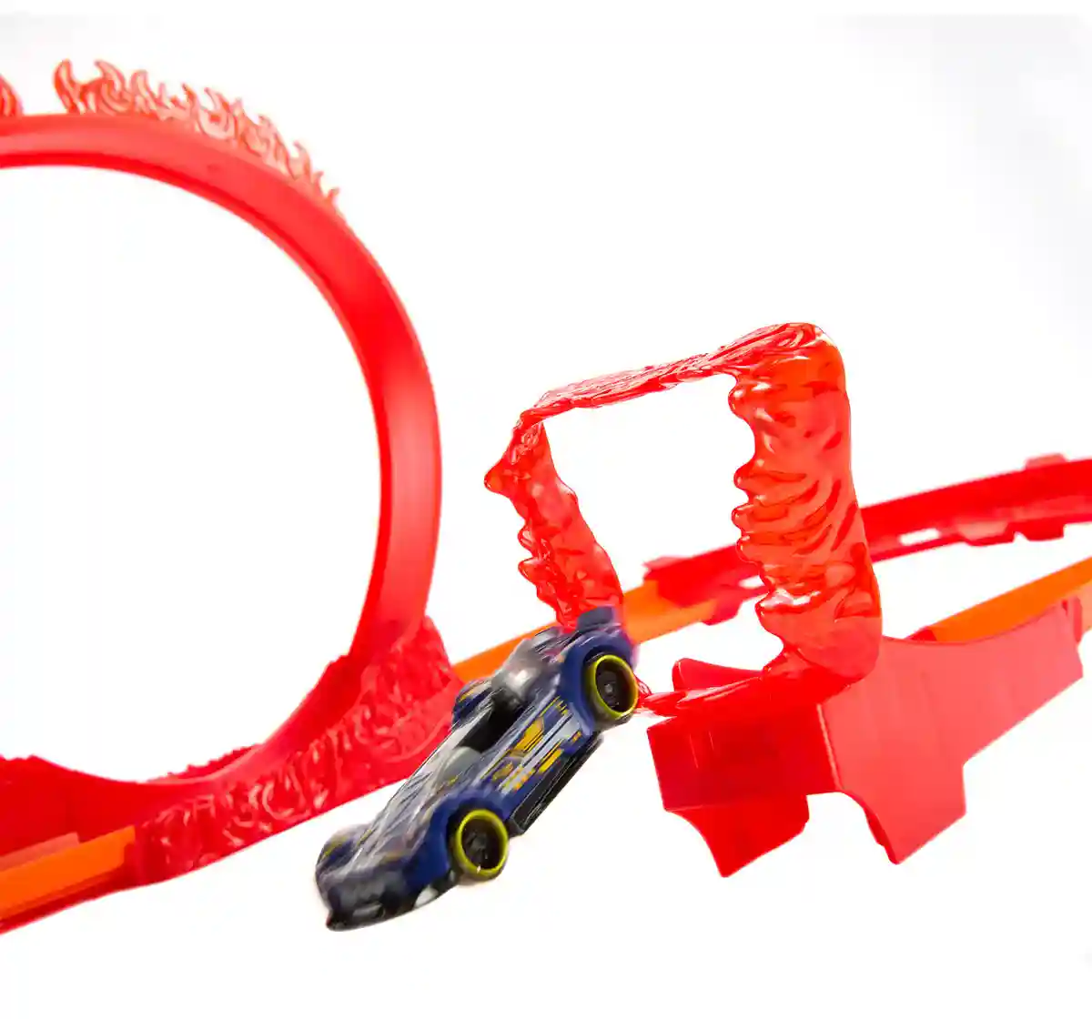 Hot Wheels Track Builder Fire Stunt Pack Track Set, 4Y+, Multicolour
