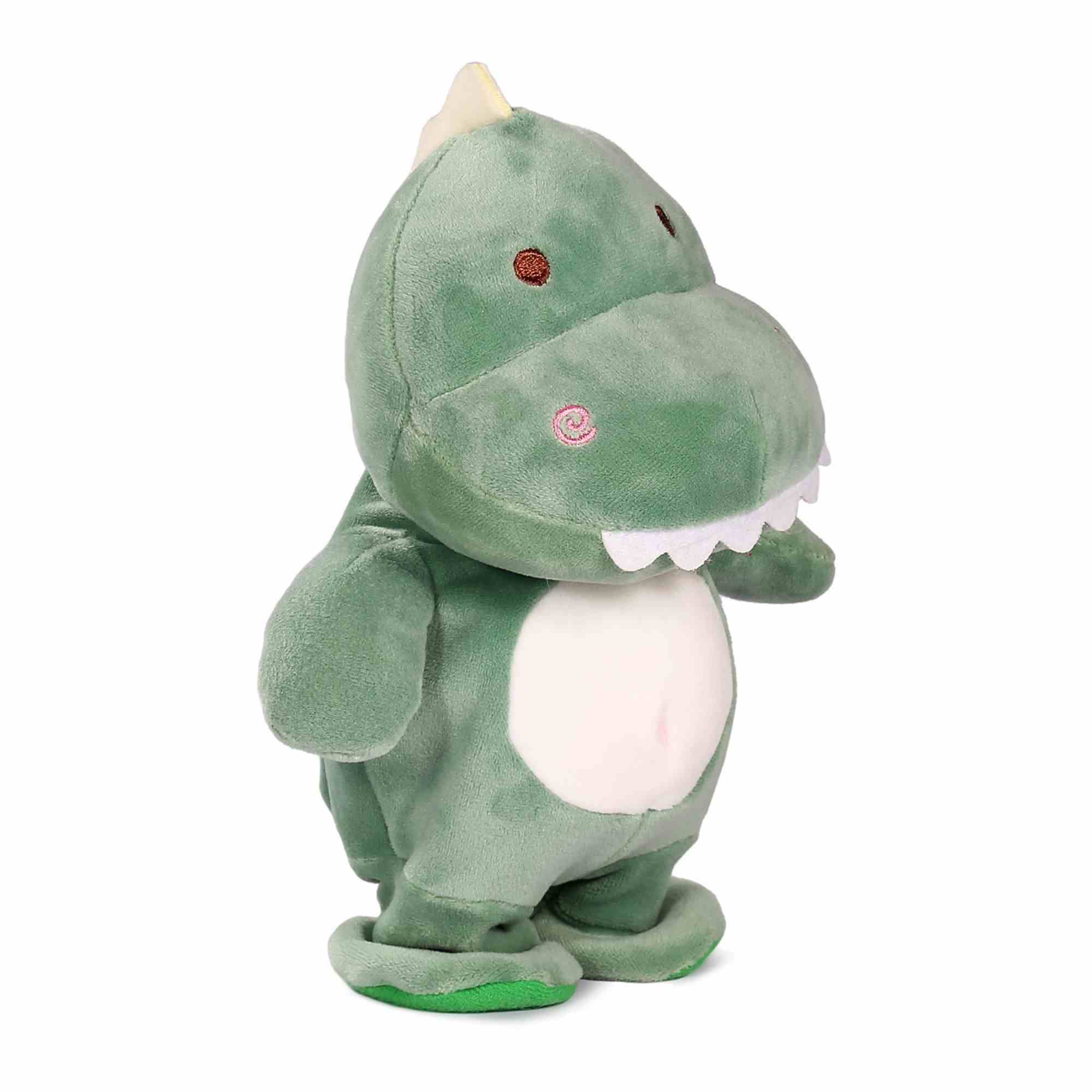 Hamleys Talk-Back Walk N Talk Dino, Soft Dino Plush, Multicolour, 3Y+