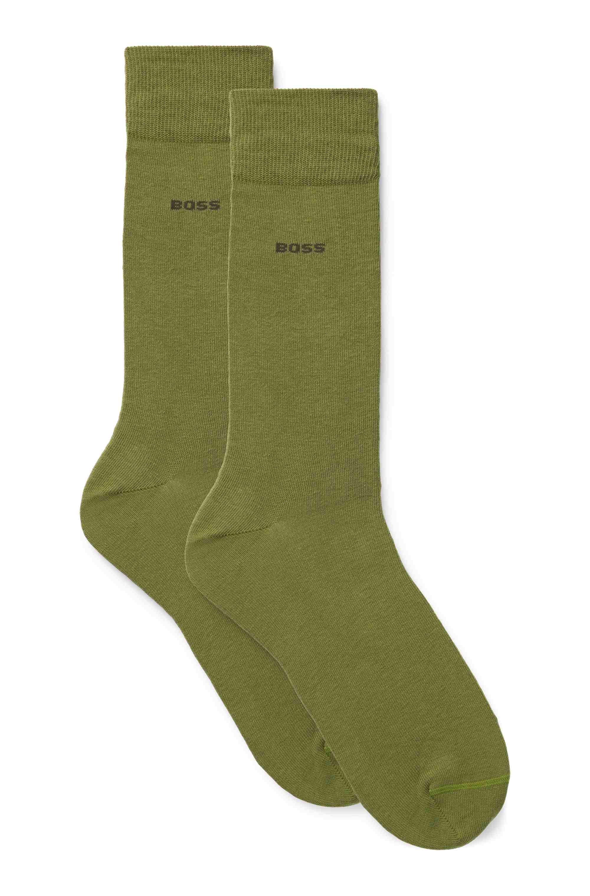 Two-pack of cotton-blend regular-length socks