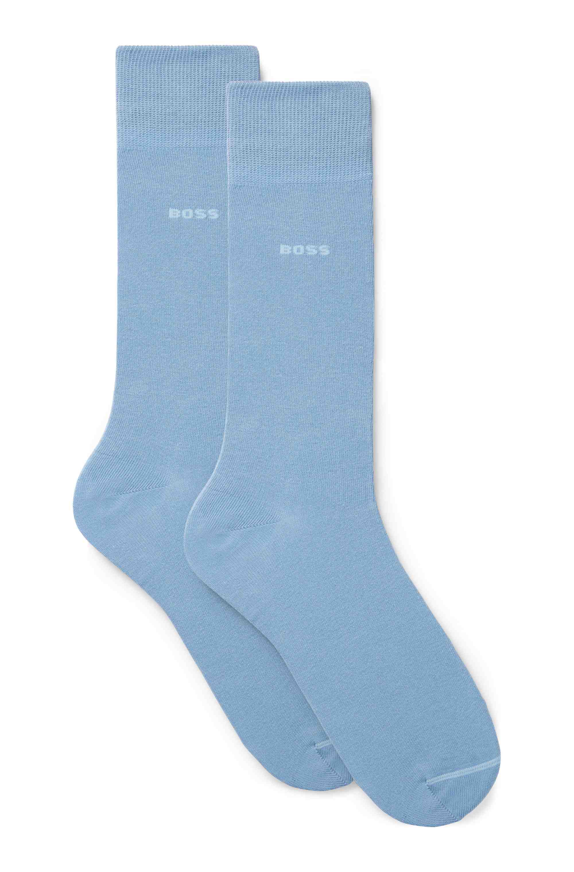 Two-pack of cotton-blend regular-length socks