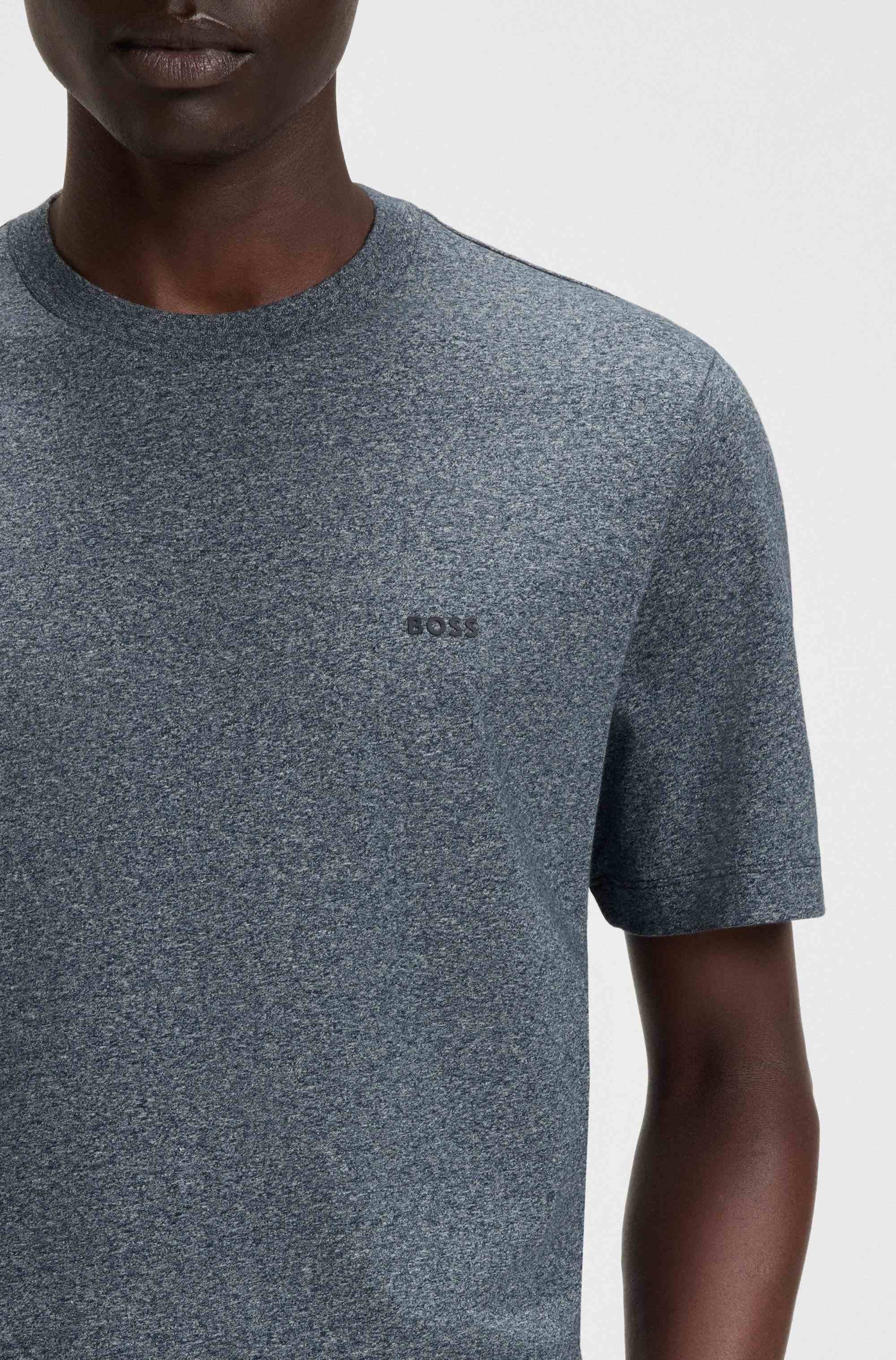 Cotton-jersey T-shirt with logo detail
