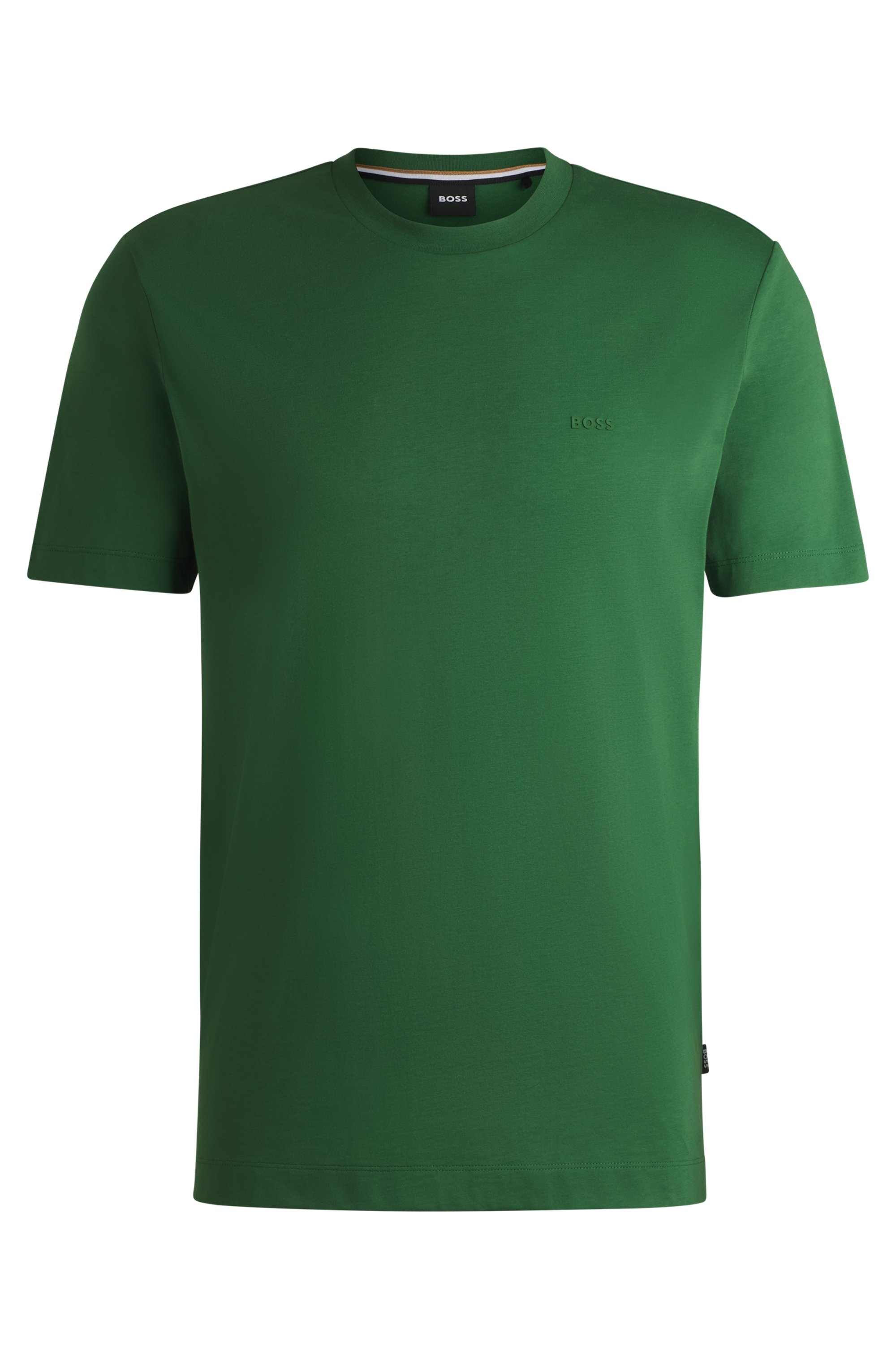 Cotton-jersey T-shirt with logo detail