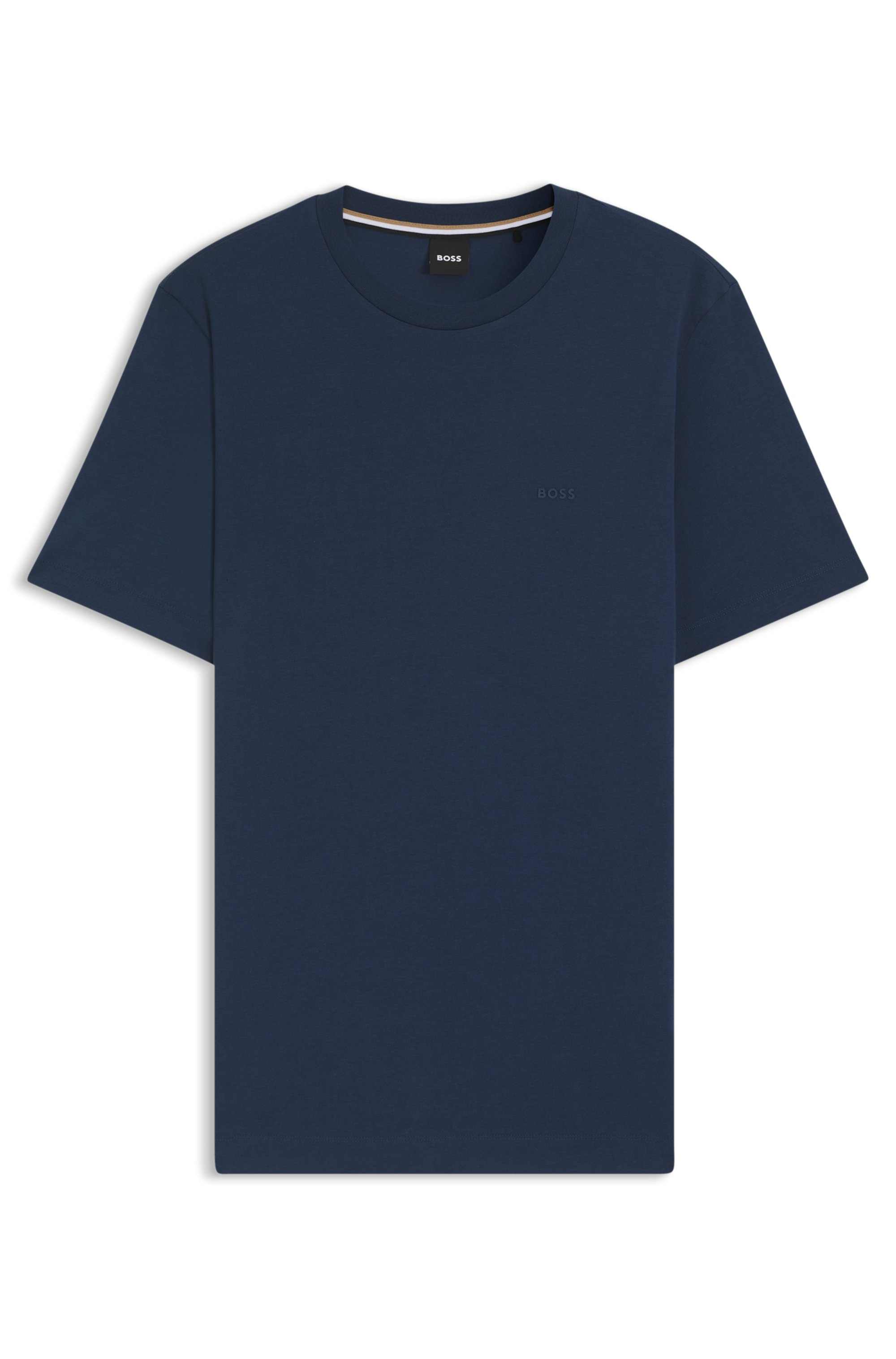Cotton-jersey T-shirt with logo detail
