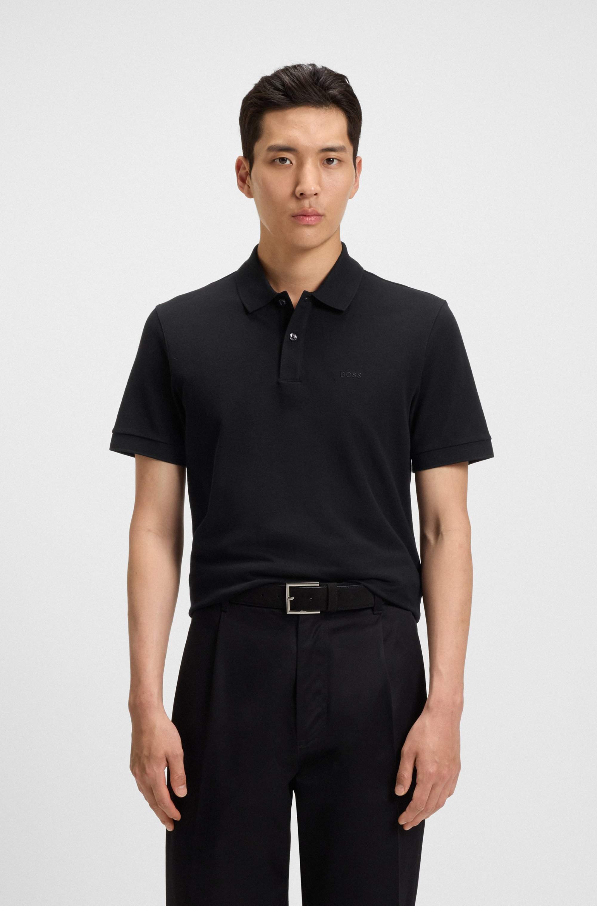 Pallas polo shirt in cotton piqué with logo details