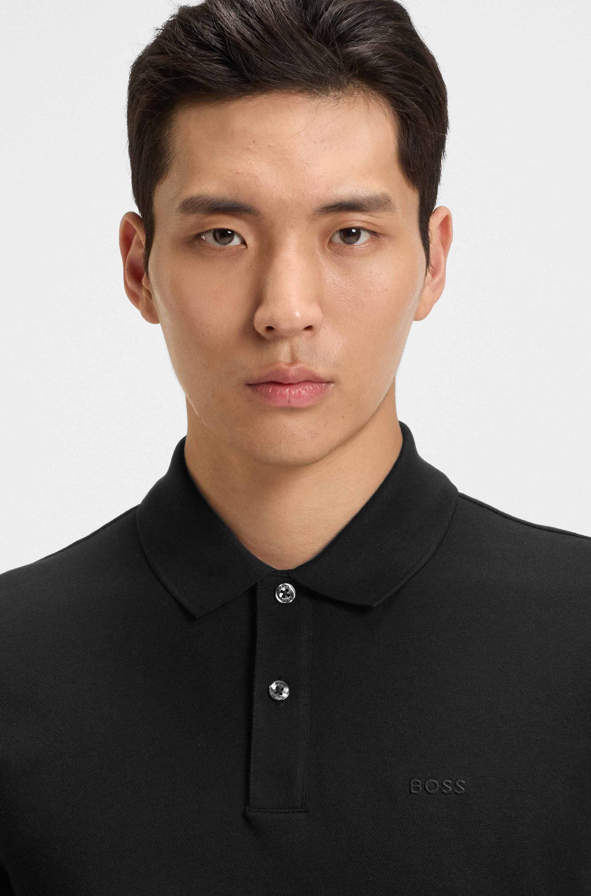 Pallas polo shirt in cotton piqué with logo details