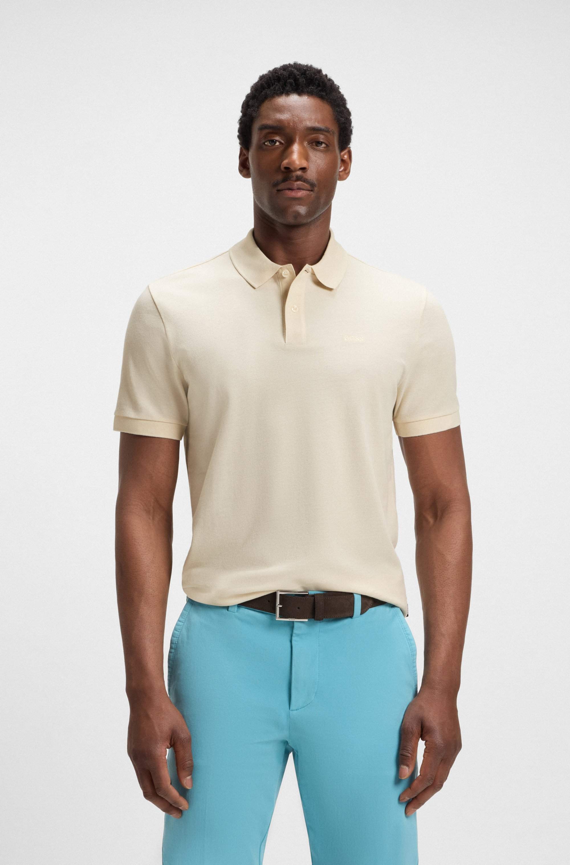 Pallas polo shirt in cotton piqué with logo details