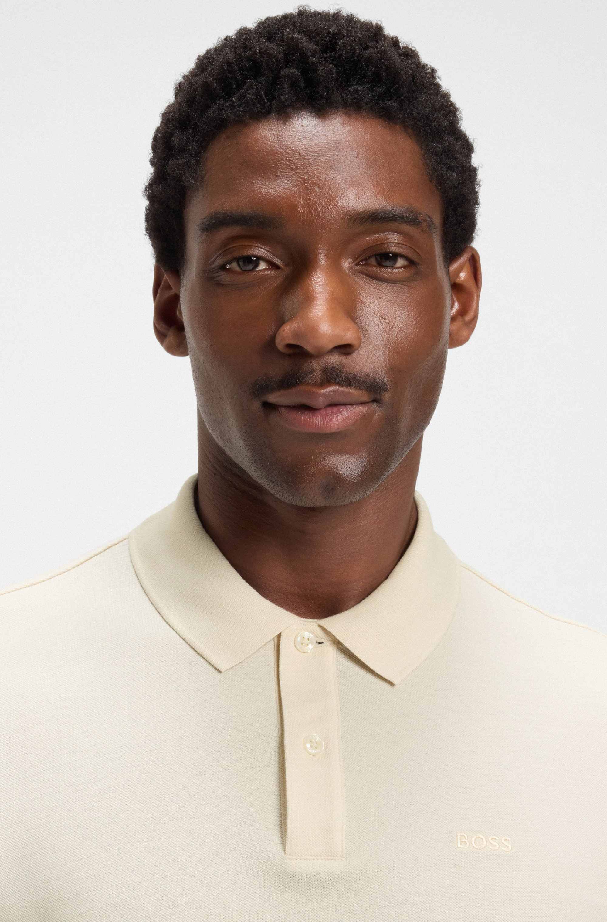 Pallas polo shirt in cotton piqué with logo details