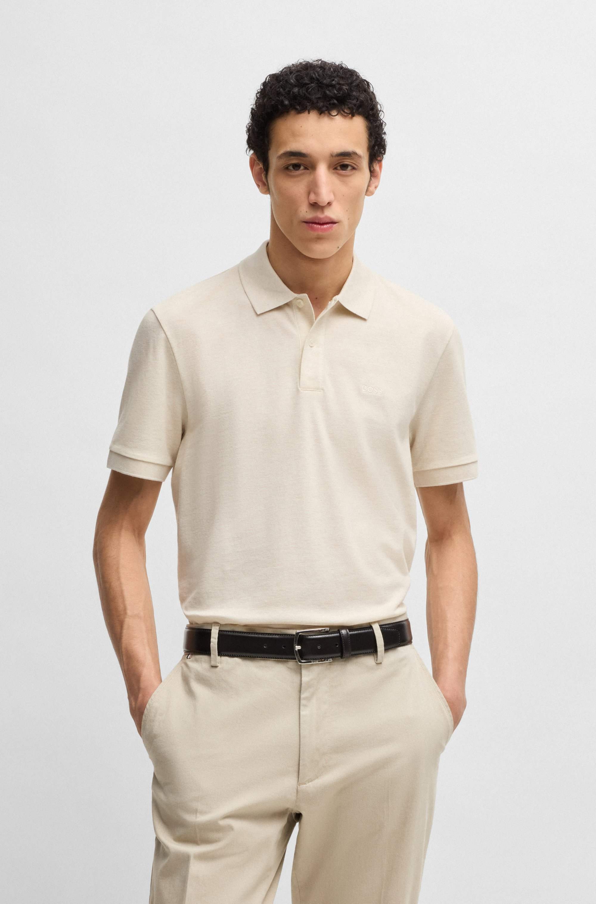 Pallas polo shirt in cotton piqué with logo details