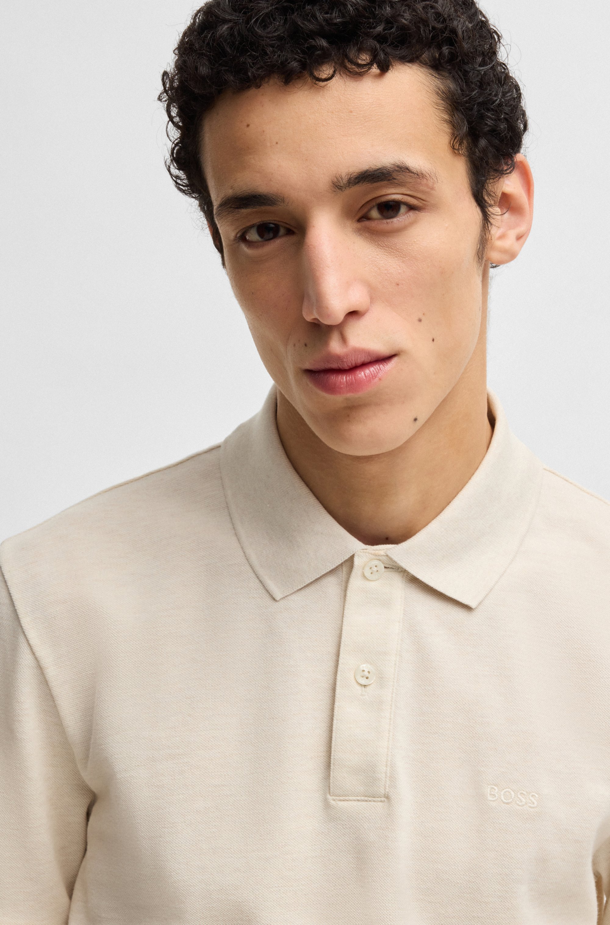 Pallas polo shirt in cotton piqué with logo details