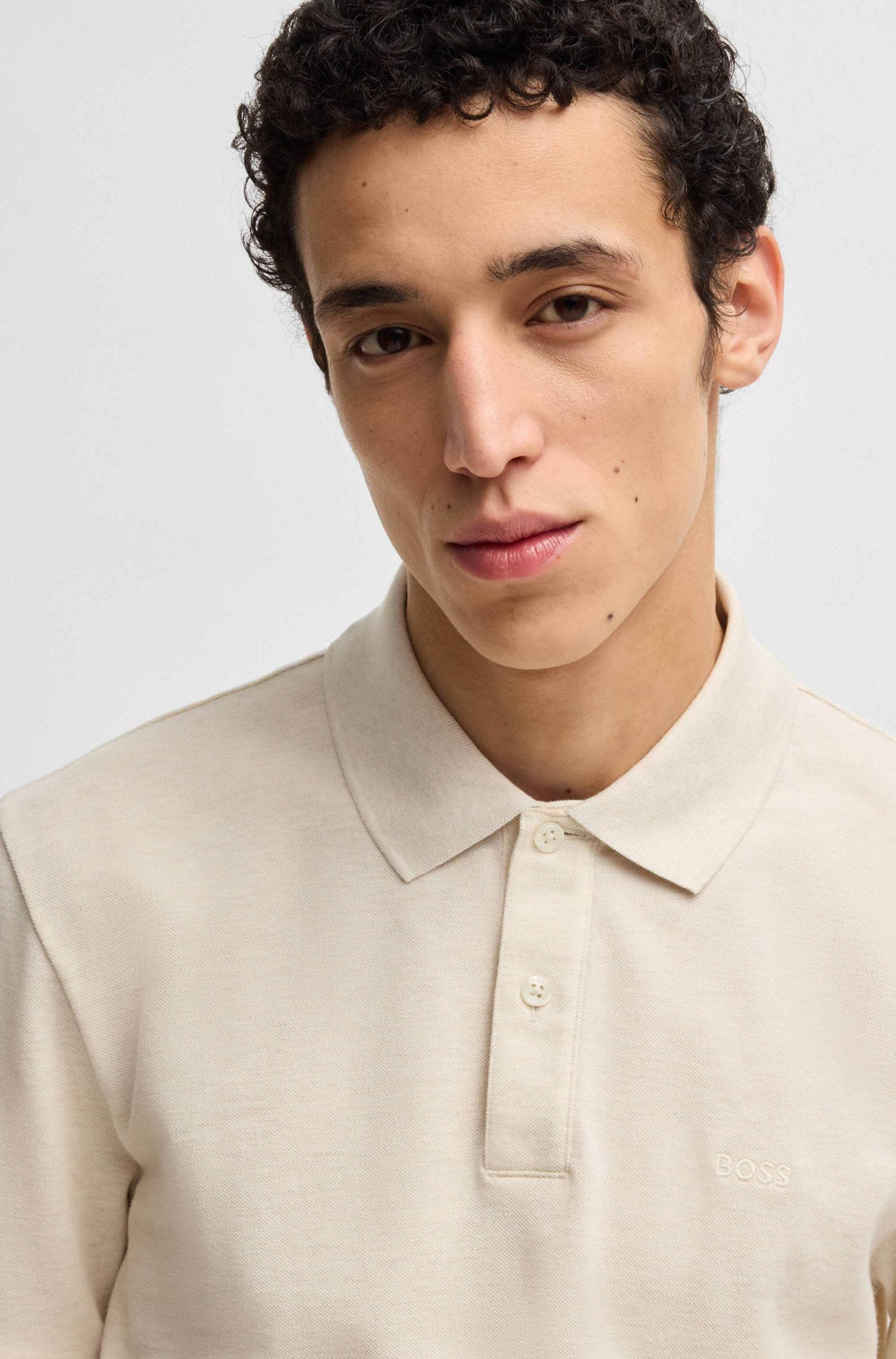 Pallas polo shirt in cotton piqué with logo details