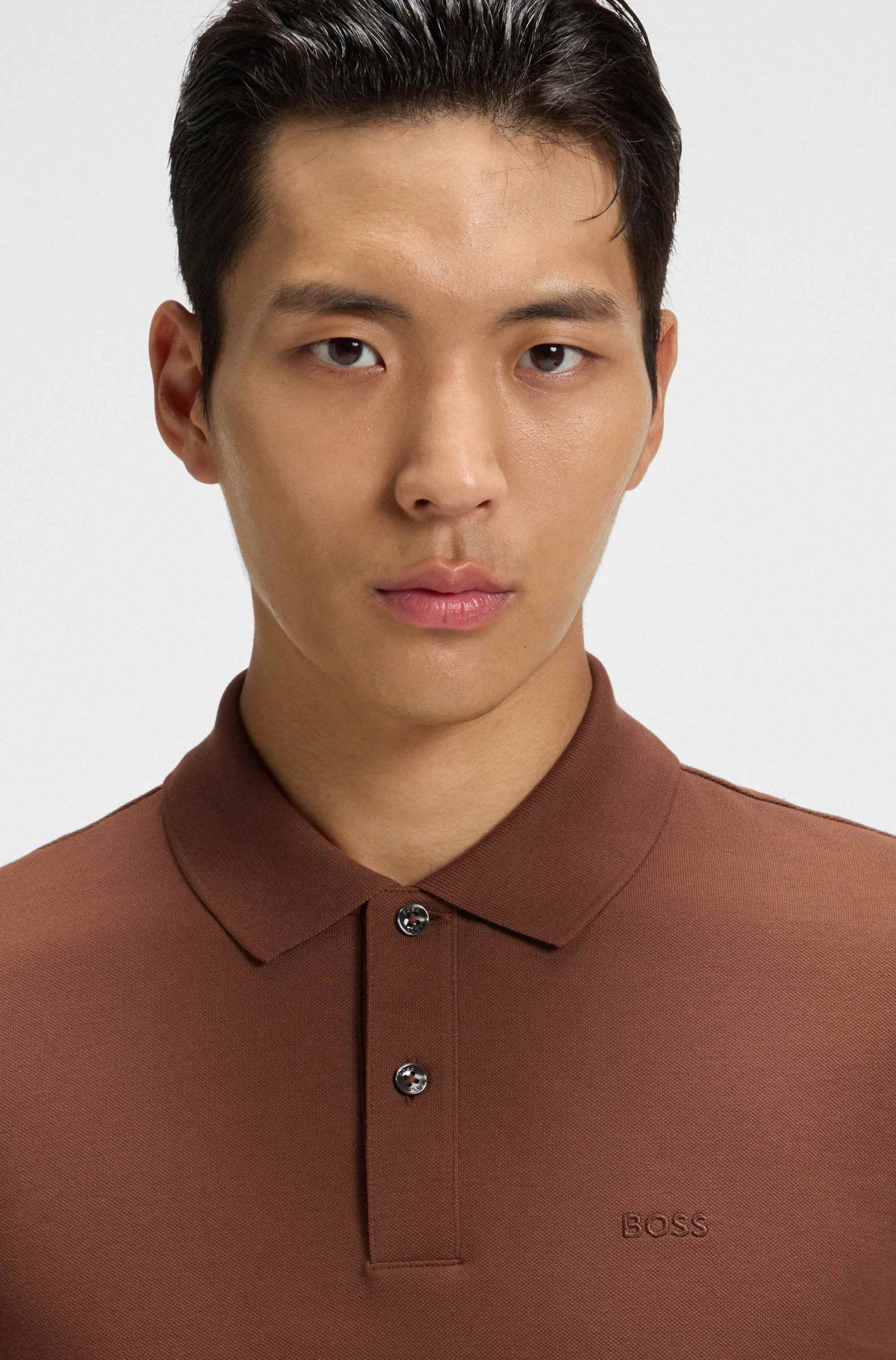 Pallas polo shirt in cotton piqué with logo details