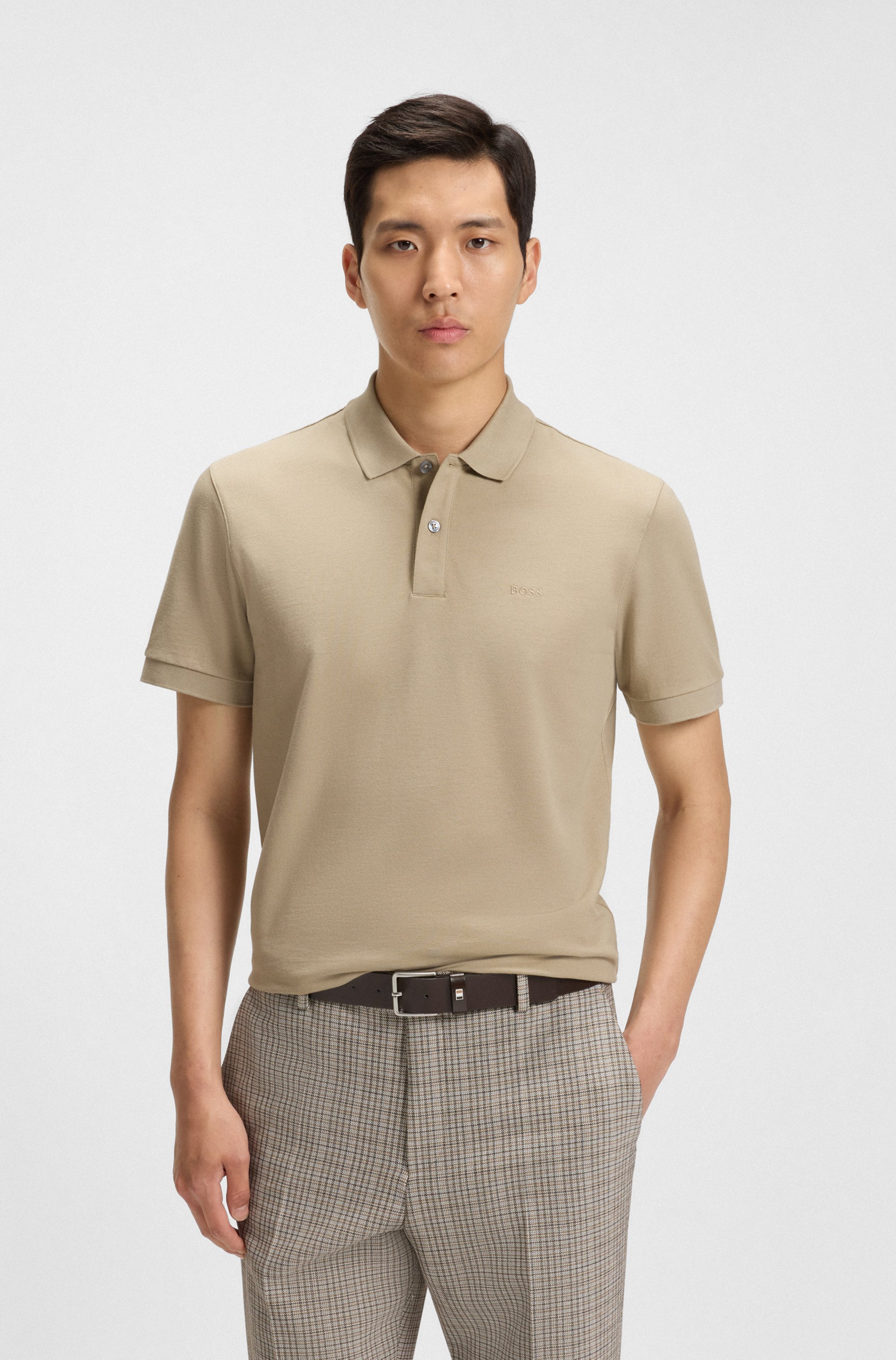 Pallas polo shirt in cotton piqué with logo details