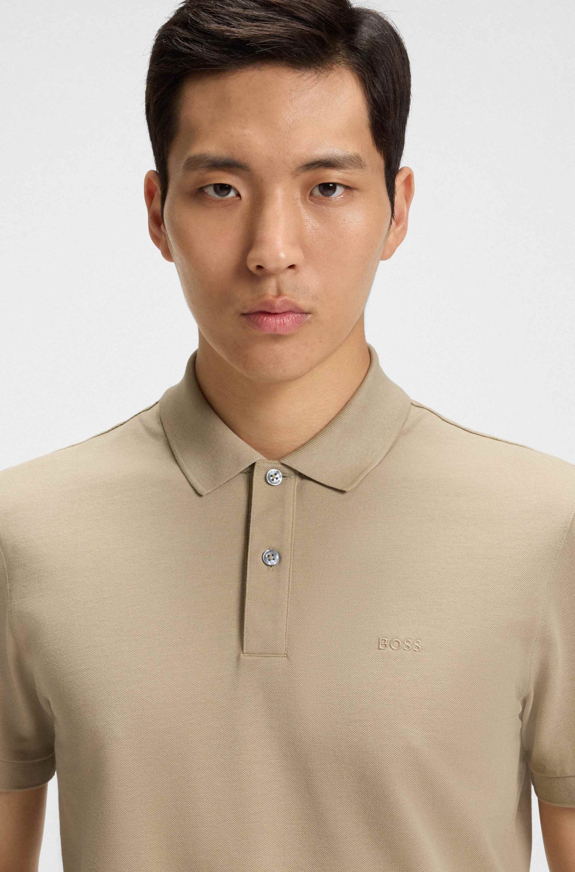 Pallas polo shirt in cotton piqué with logo details