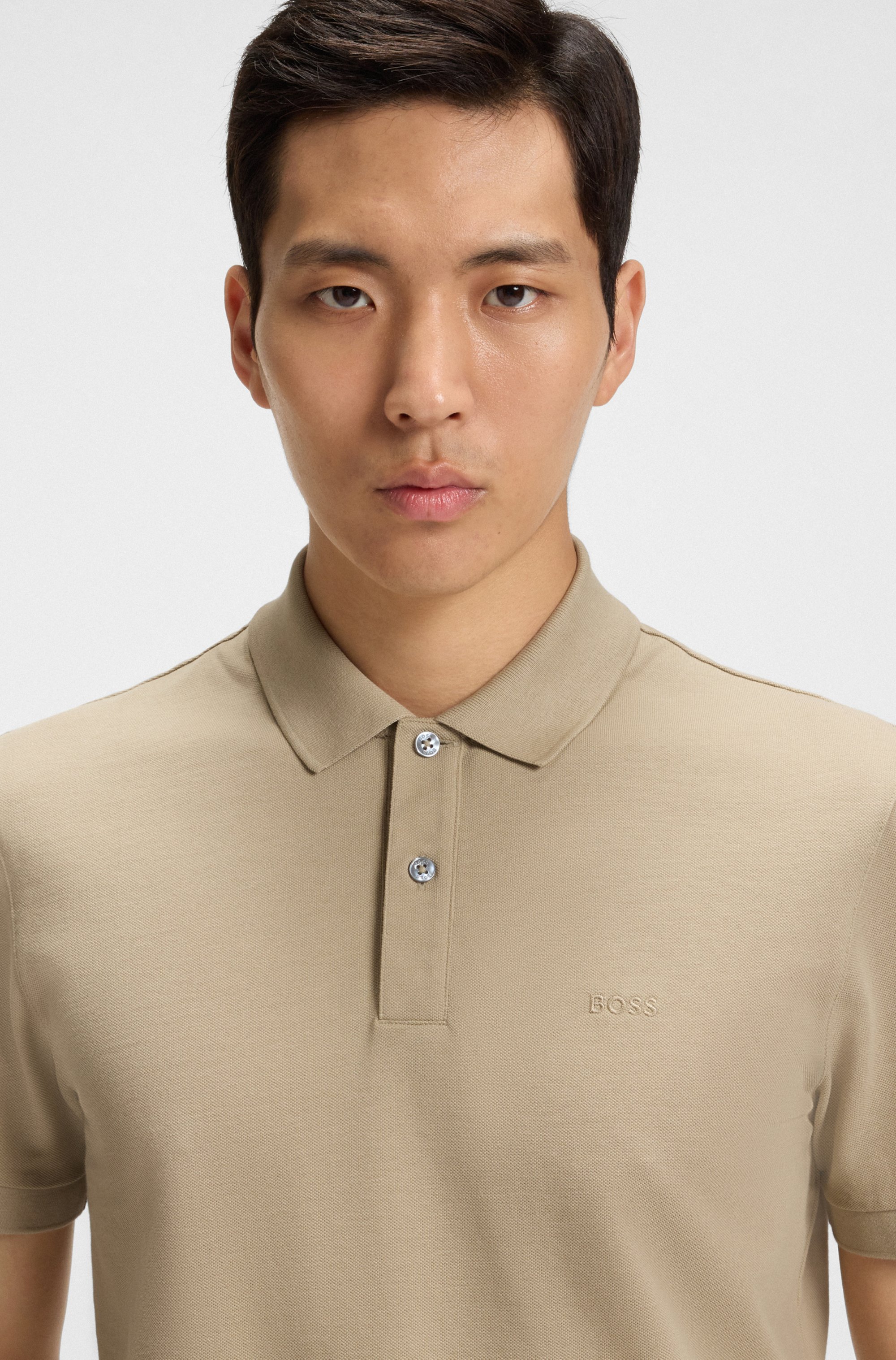 Pallas polo shirt in cotton piqué with logo details