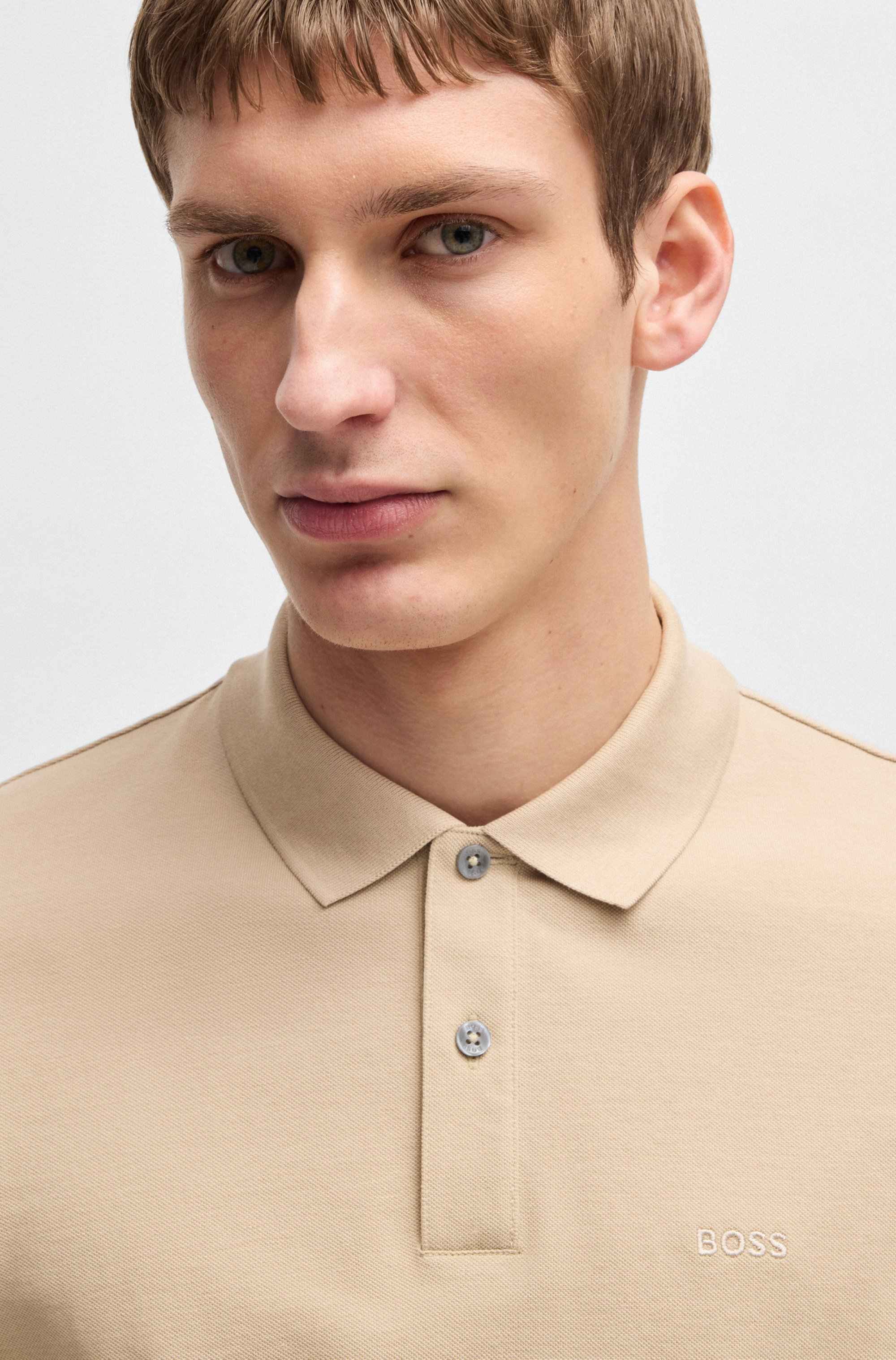 Pallas polo shirt in cotton piqué with logo details