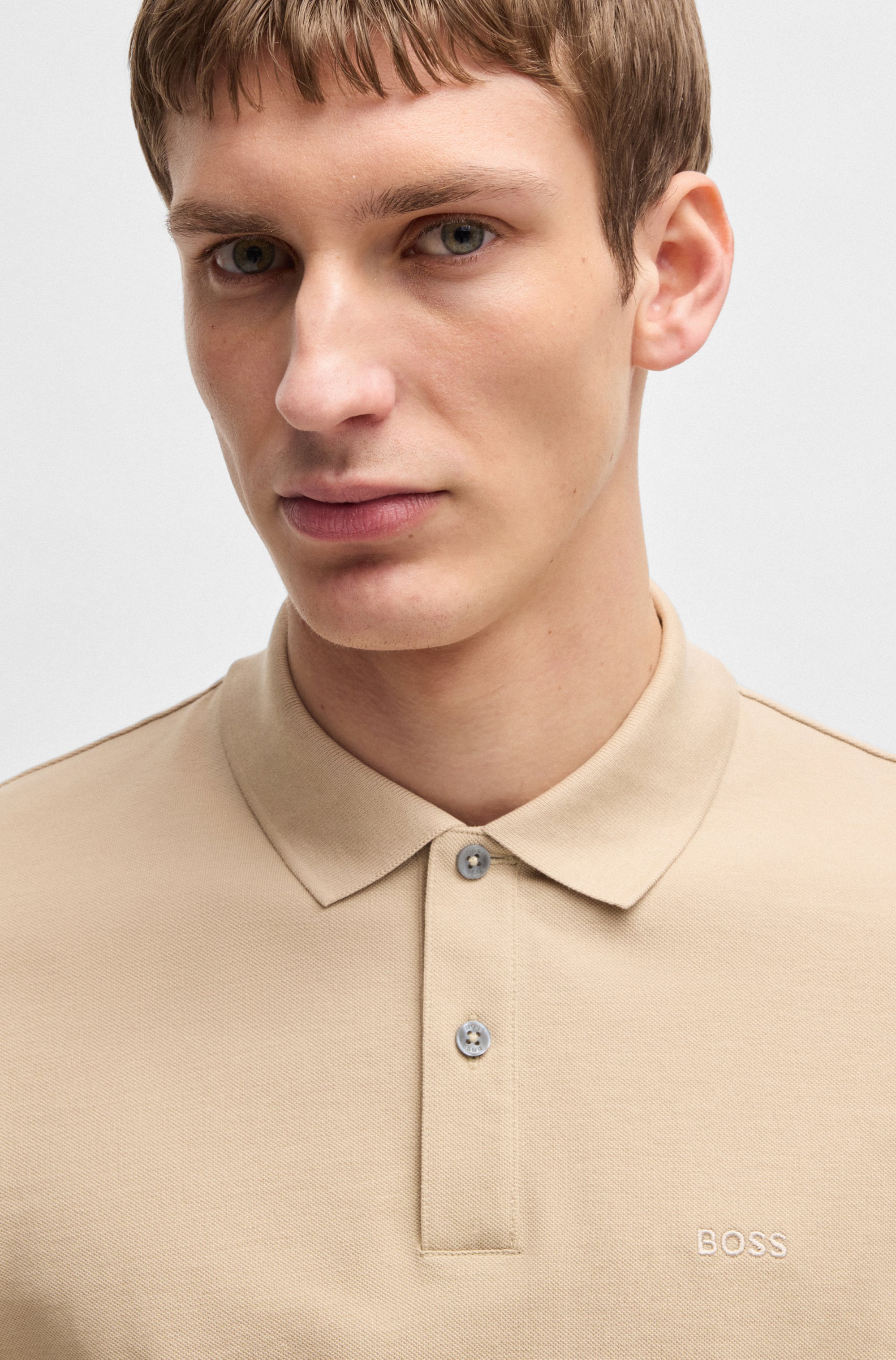Pallas polo shirt in cotton piqué with logo details