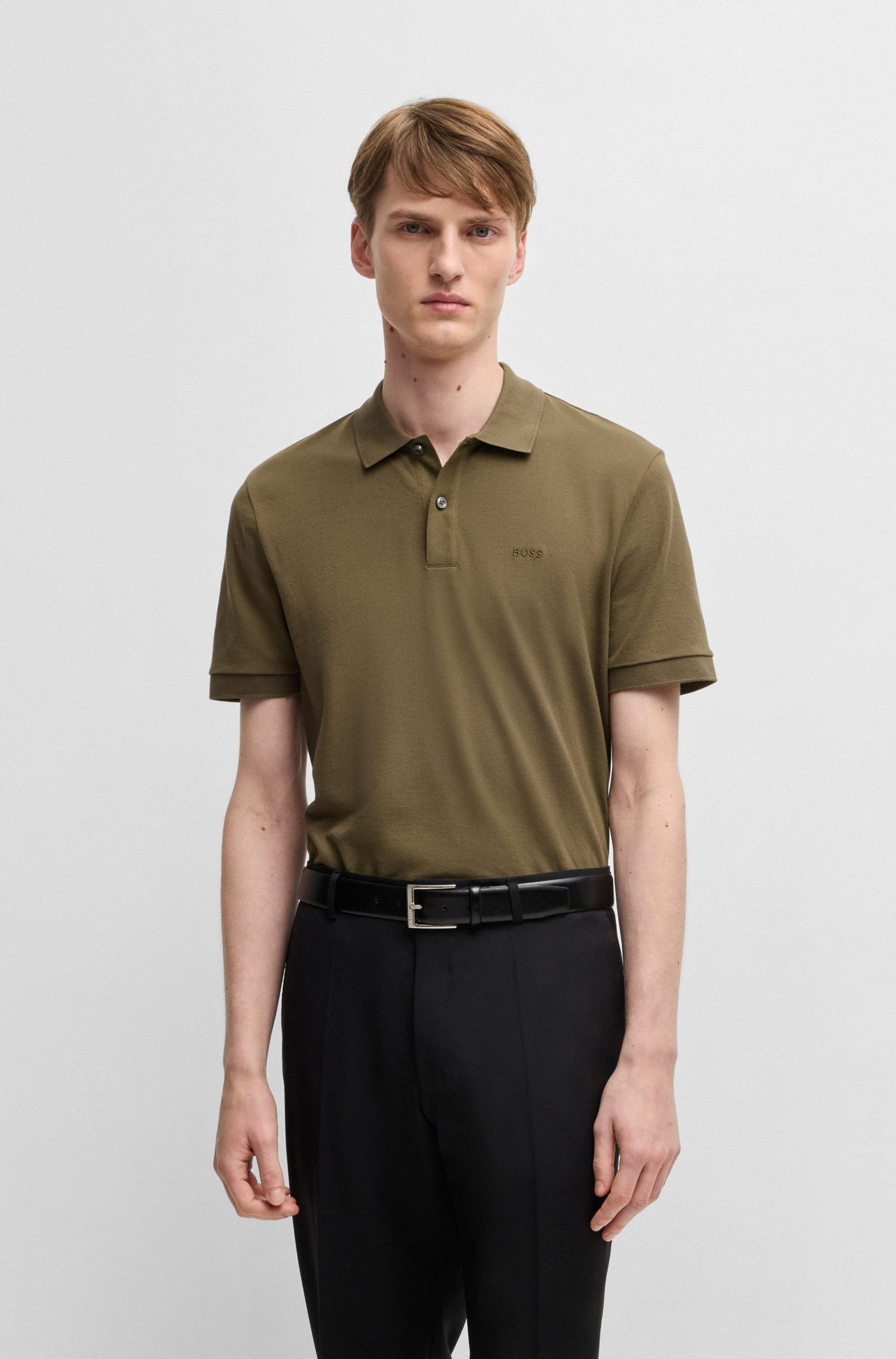 Pallas polo shirt in cotton piqué with logo details