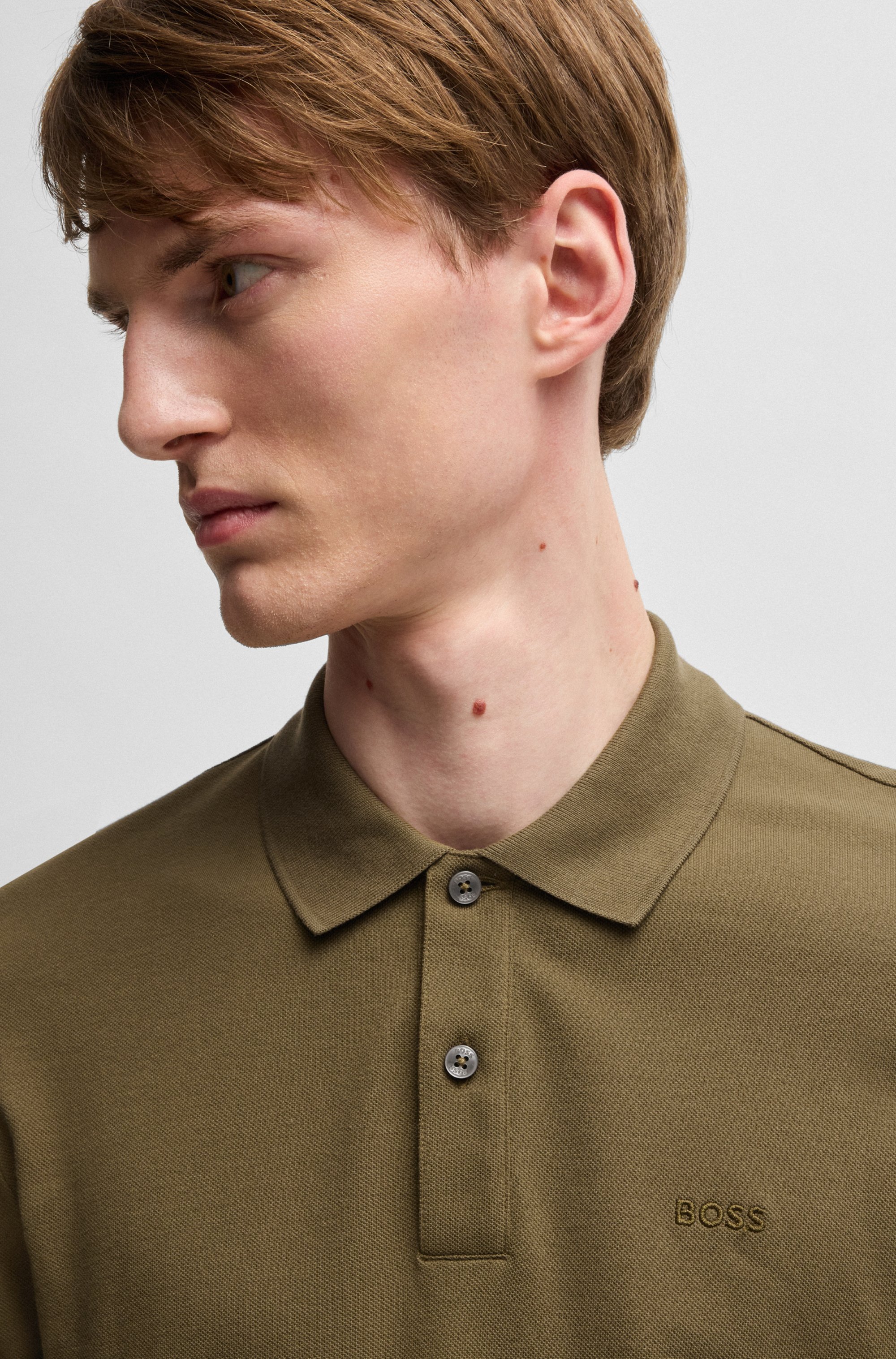 Pallas polo shirt in cotton piqué with logo details