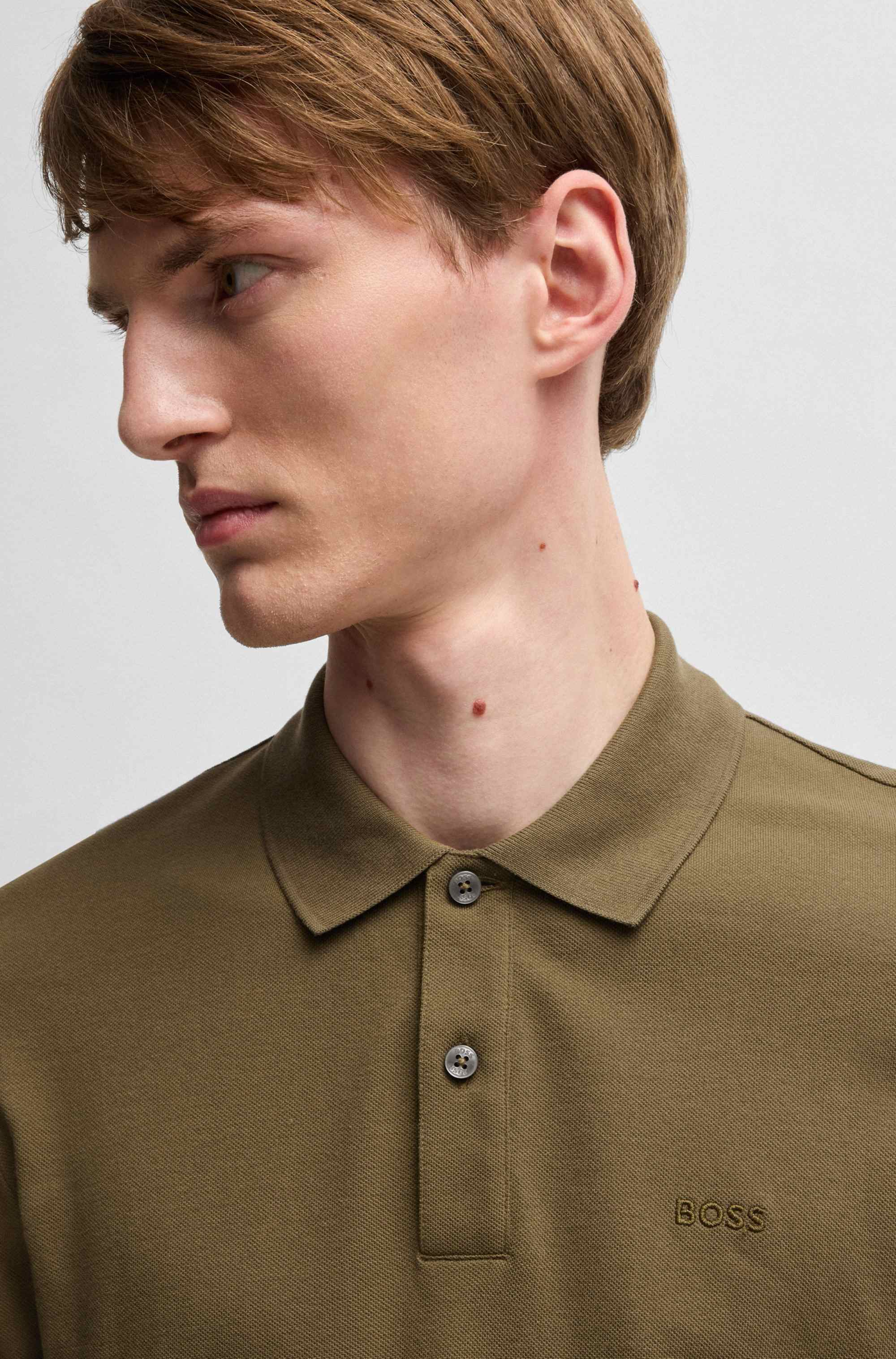 Pallas polo shirt in cotton piqué with logo details