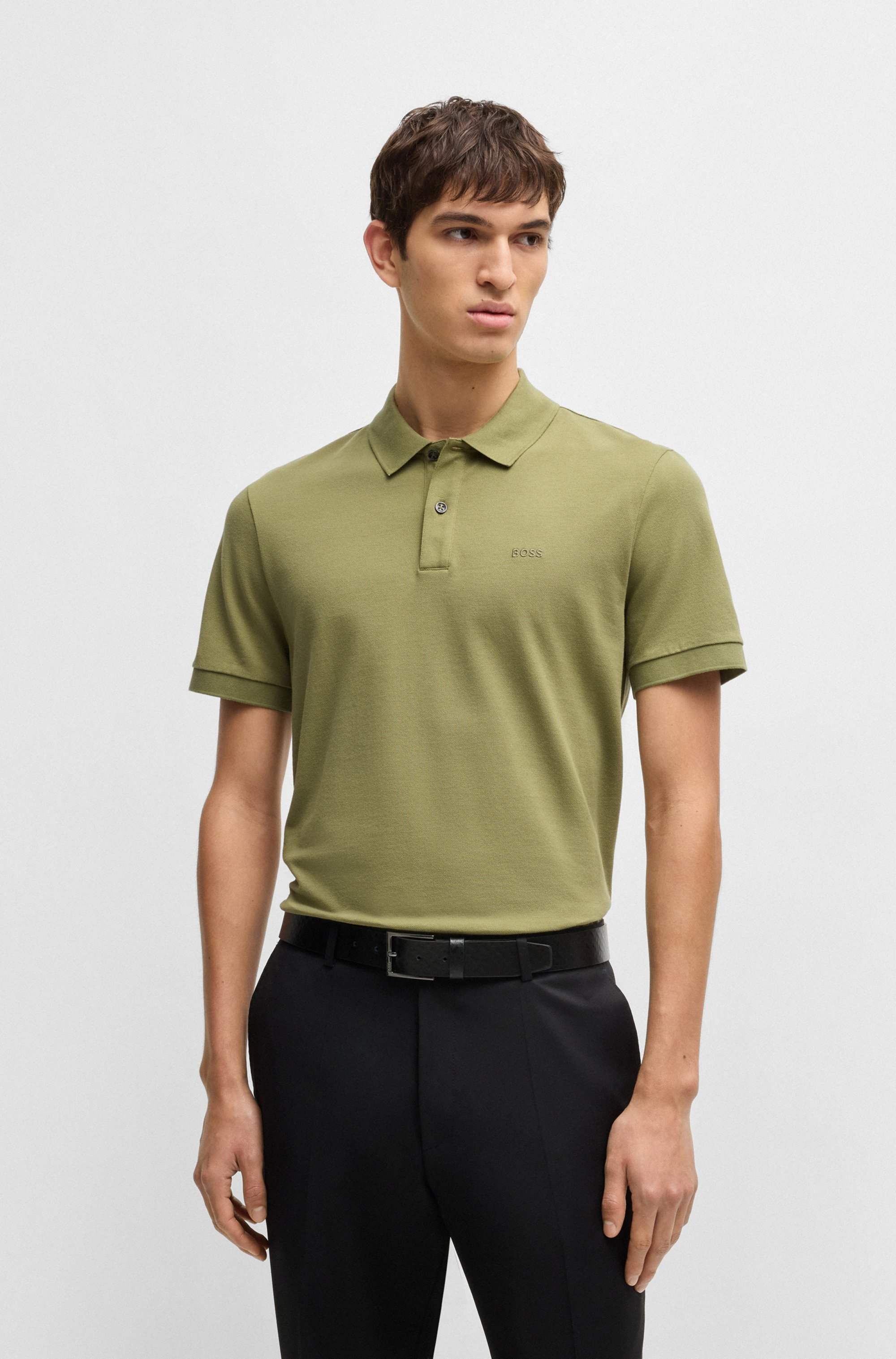 Pallas polo shirt in cotton piqué with logo details