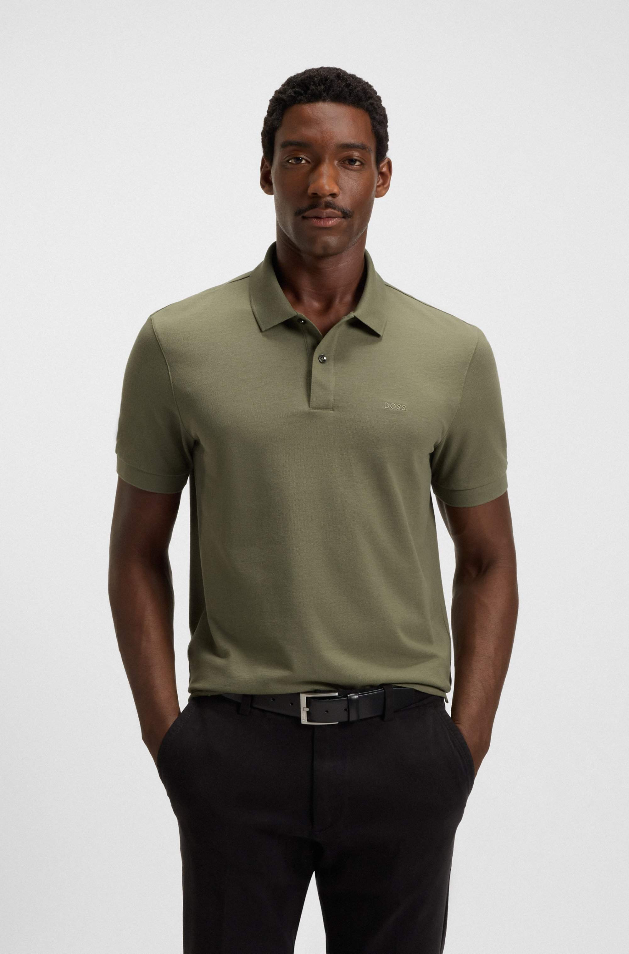 Pallas polo shirt in cotton piqué with logo details