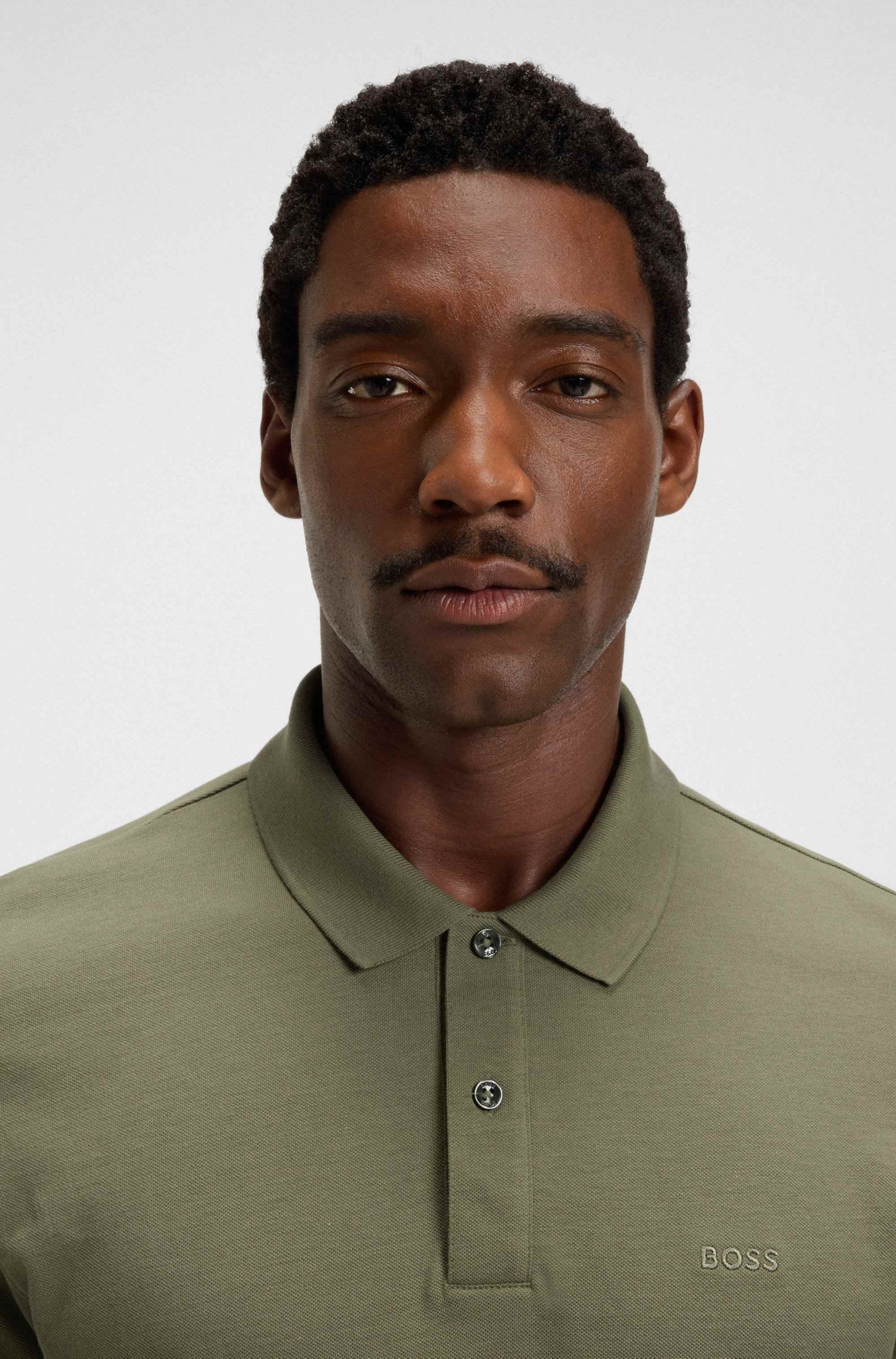 Pallas polo shirt in cotton piqué with logo details