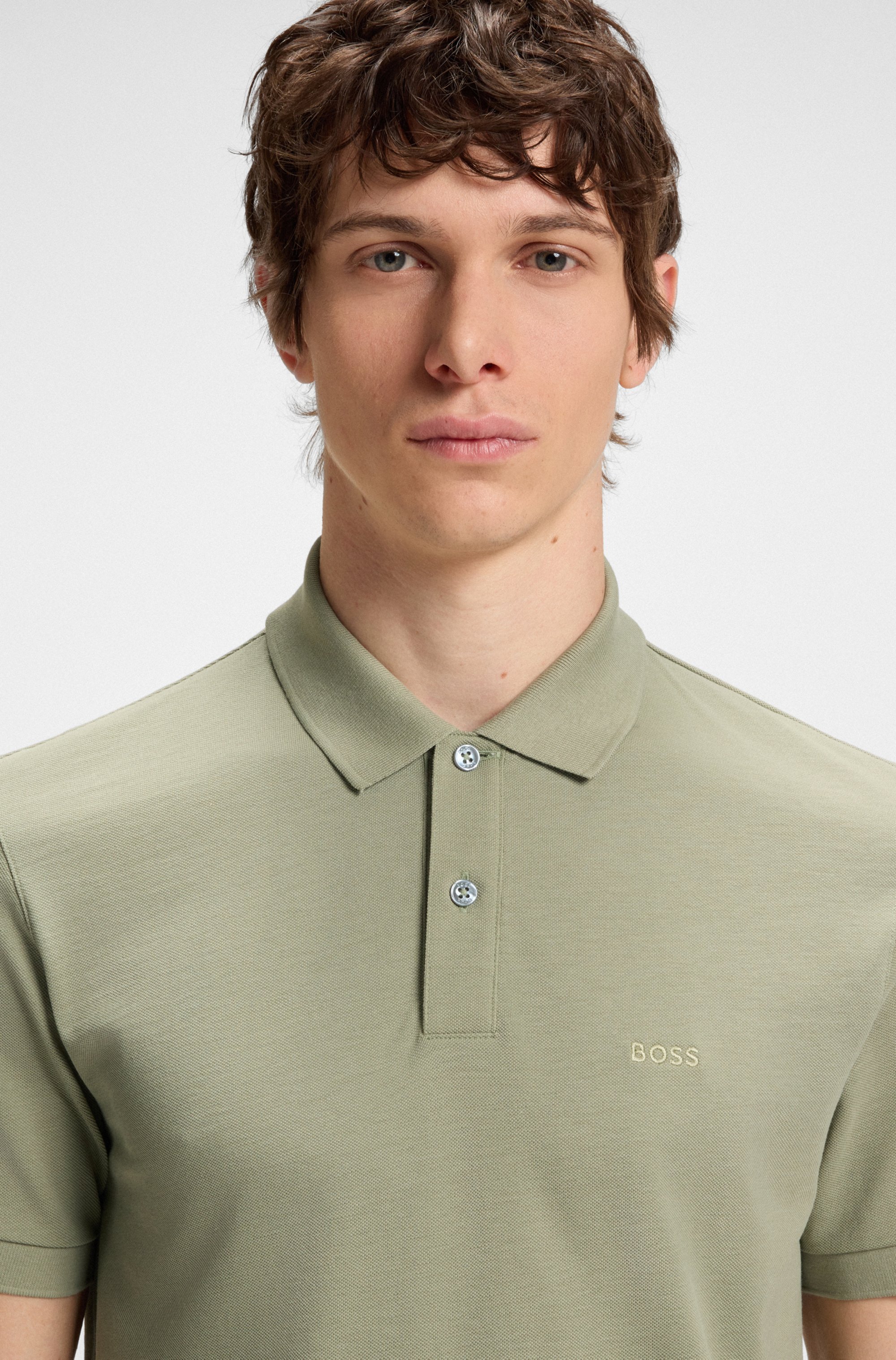 Pallas polo shirt in cotton piqué with logo details