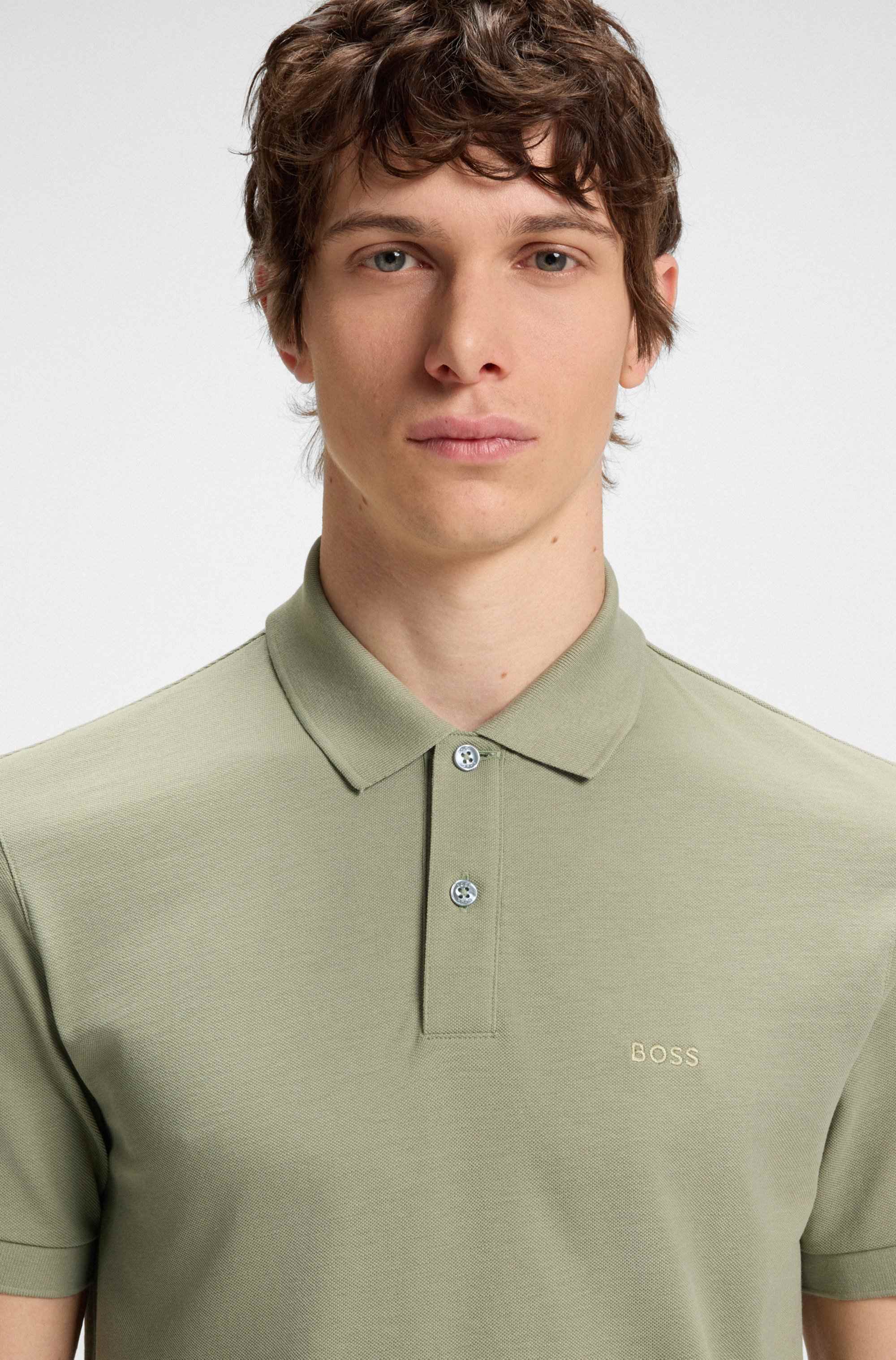 Pallas polo shirt in cotton piqué with logo details