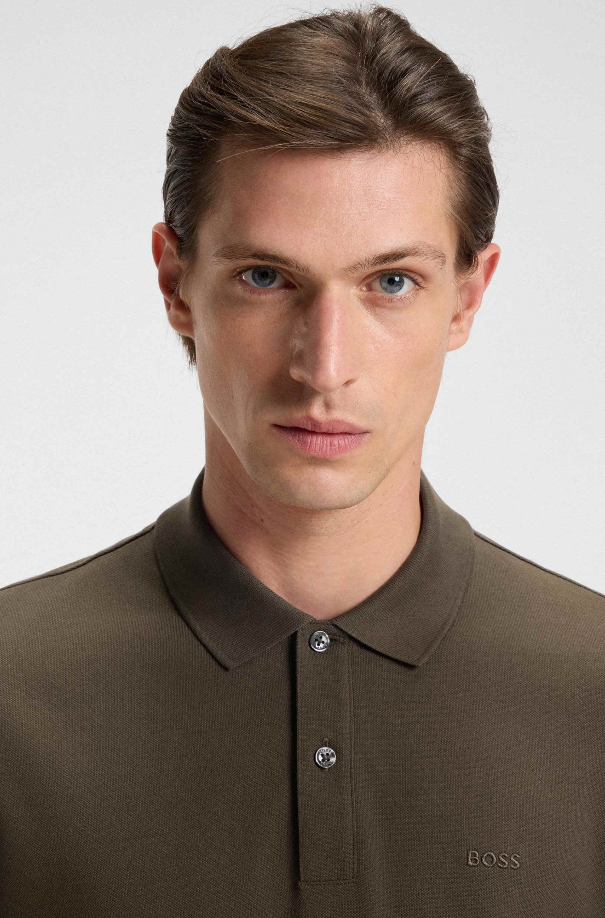 Pallas polo shirt in cotton piqué with logo details