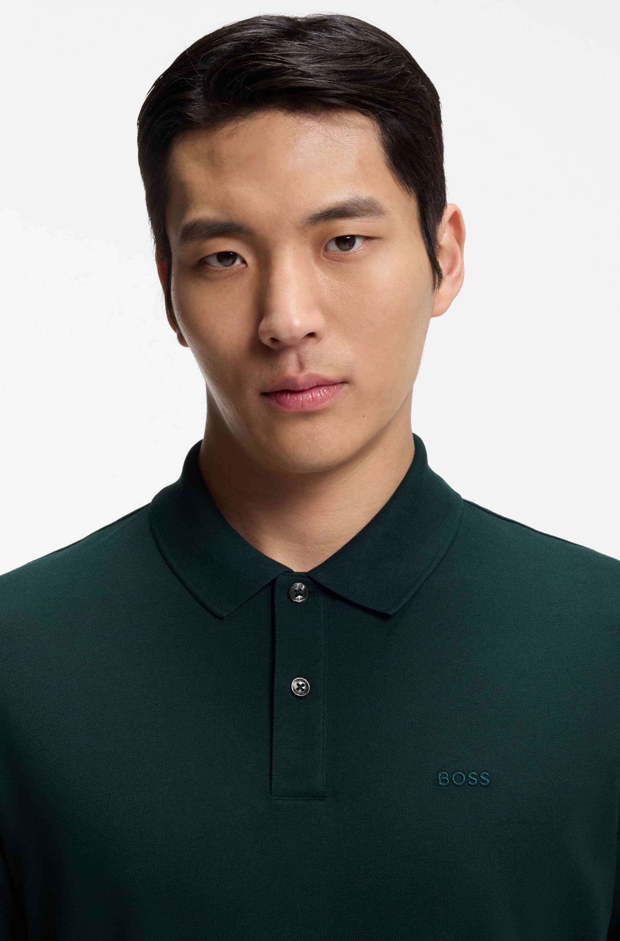 Pallas polo shirt in cotton piqué with logo details