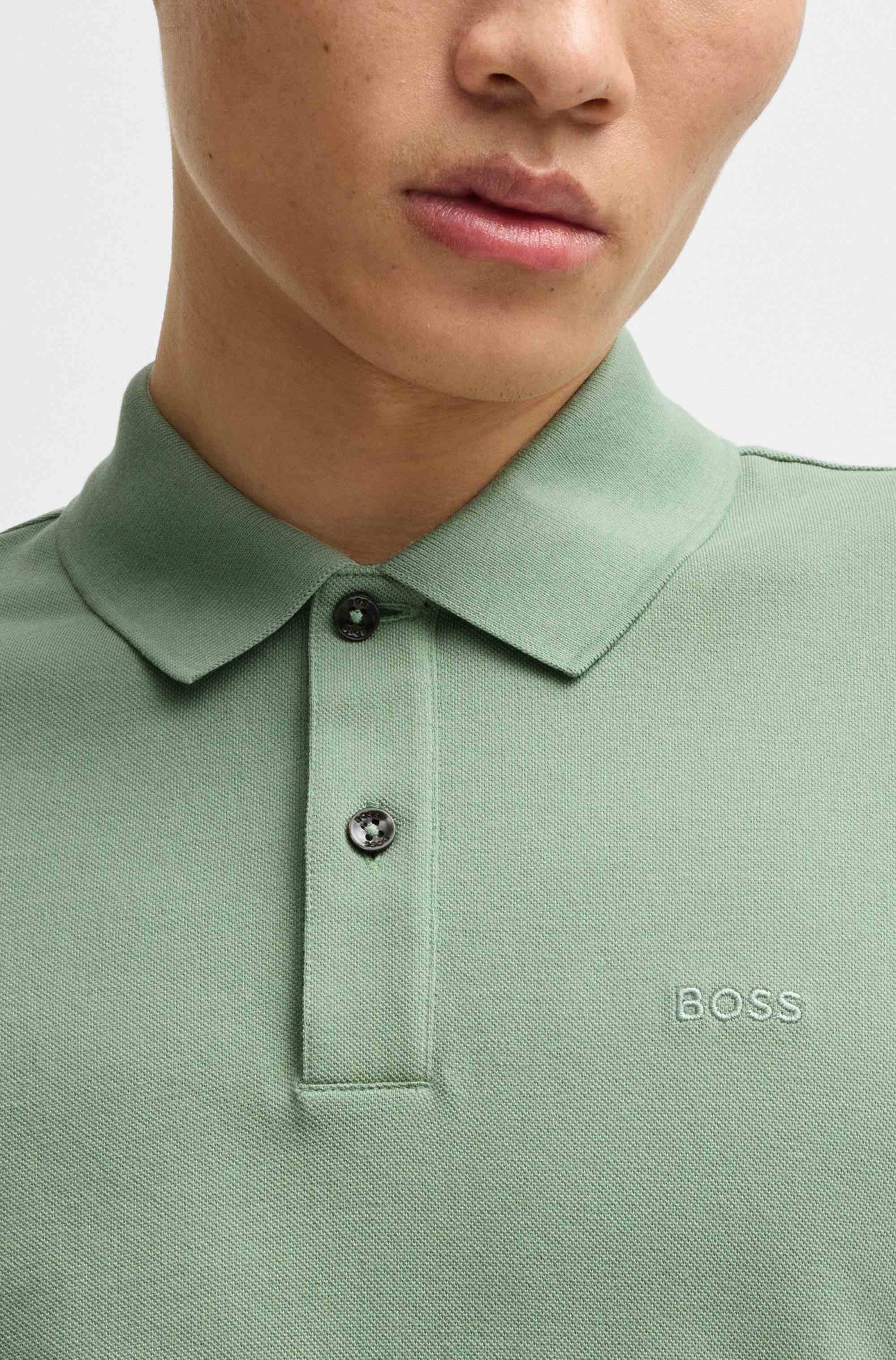 Pallas polo shirt in cotton piqué with logo details