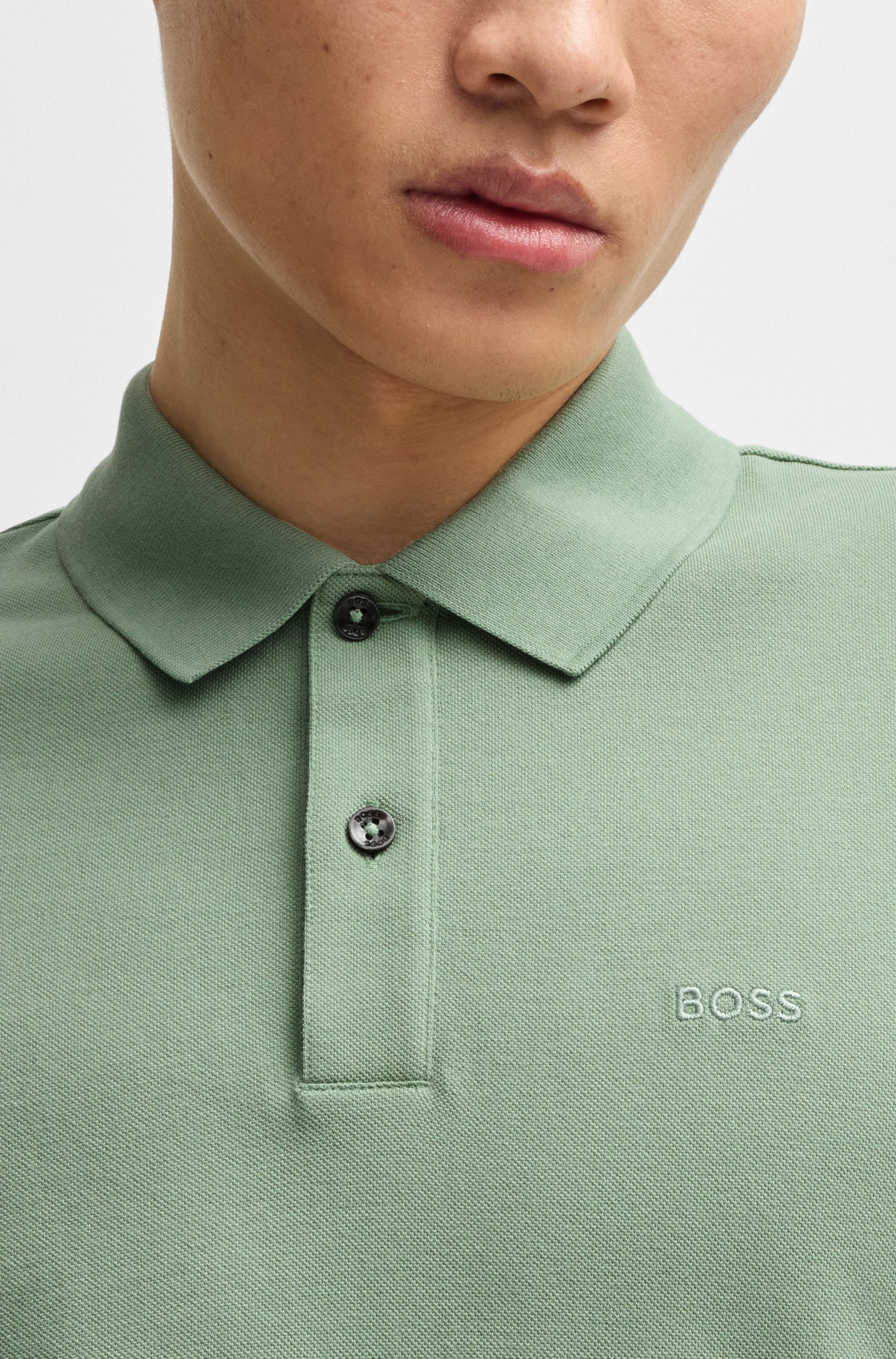Pallas polo shirt in cotton piqué with logo details