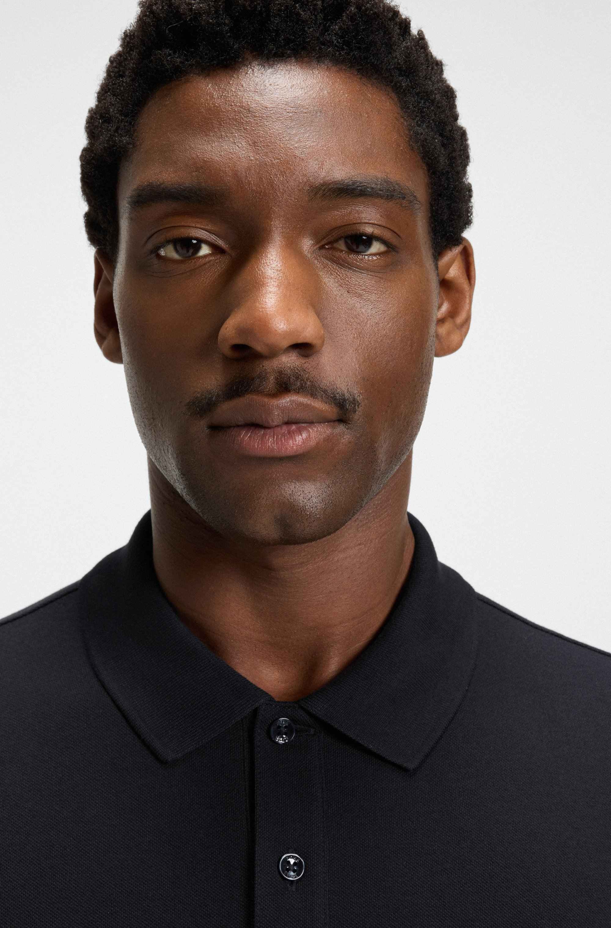 Pallas polo shirt in cotton piqué with logo details