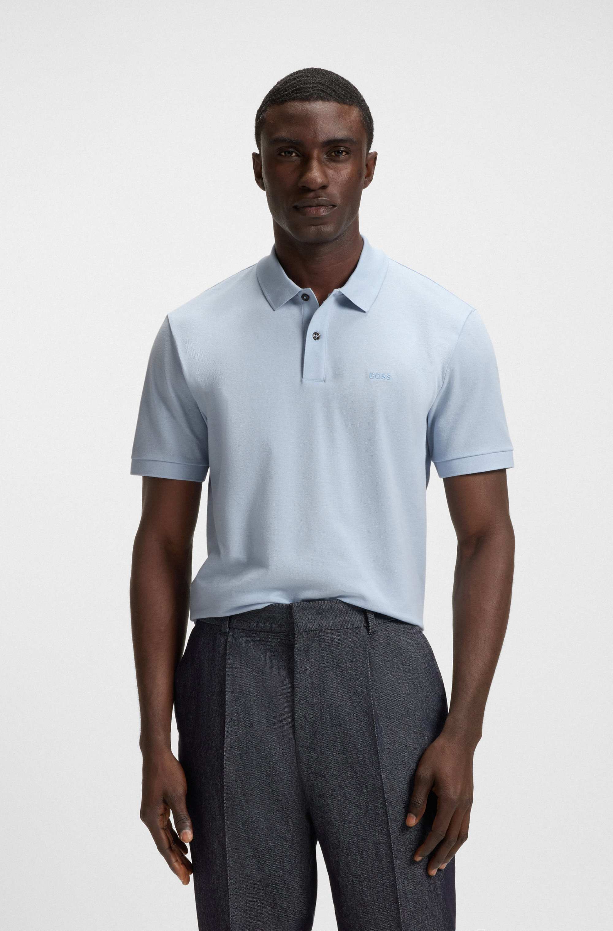 Pallas polo shirt in cotton piqué with logo details