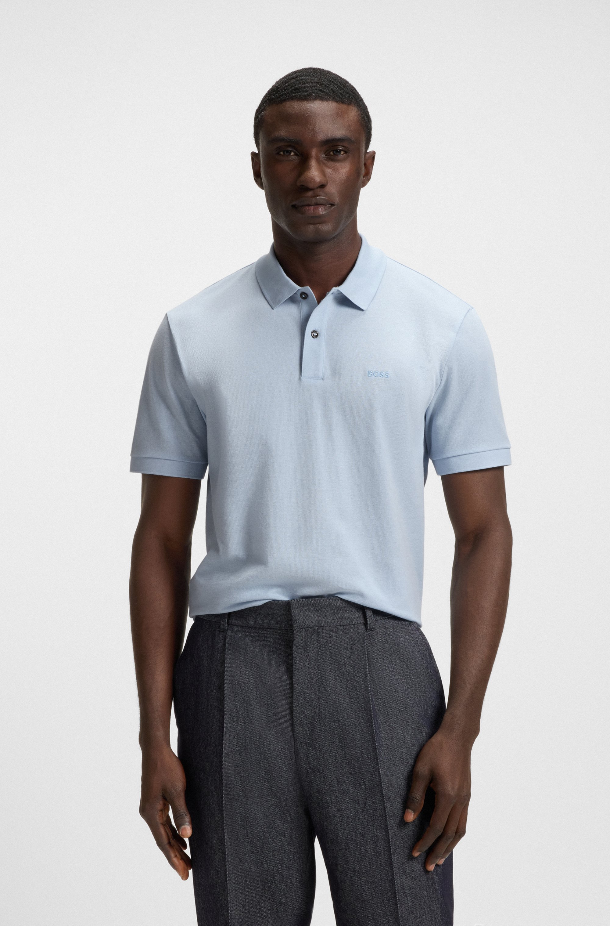 Pallas polo shirt in cotton piqué with logo details