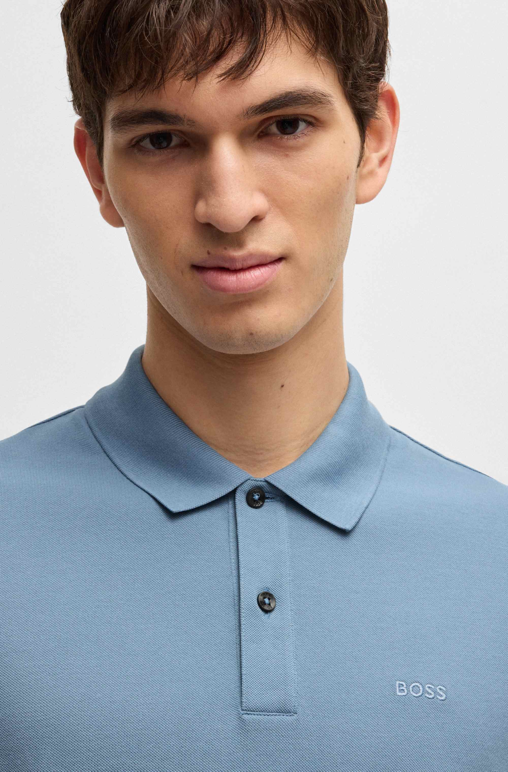 Pallas polo shirt in cotton piqué with logo details