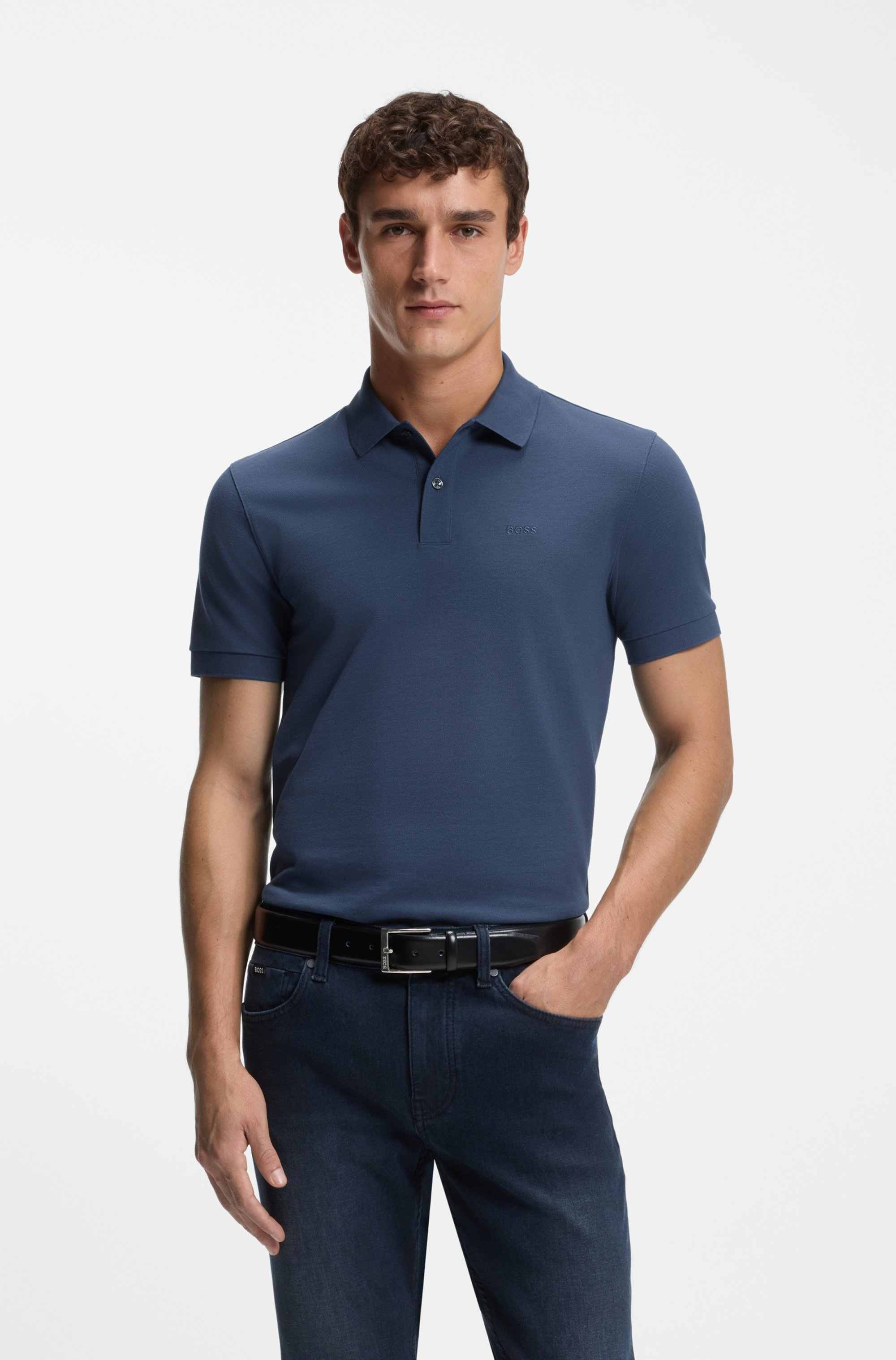 Pallas polo shirt in cotton piqué with logo details