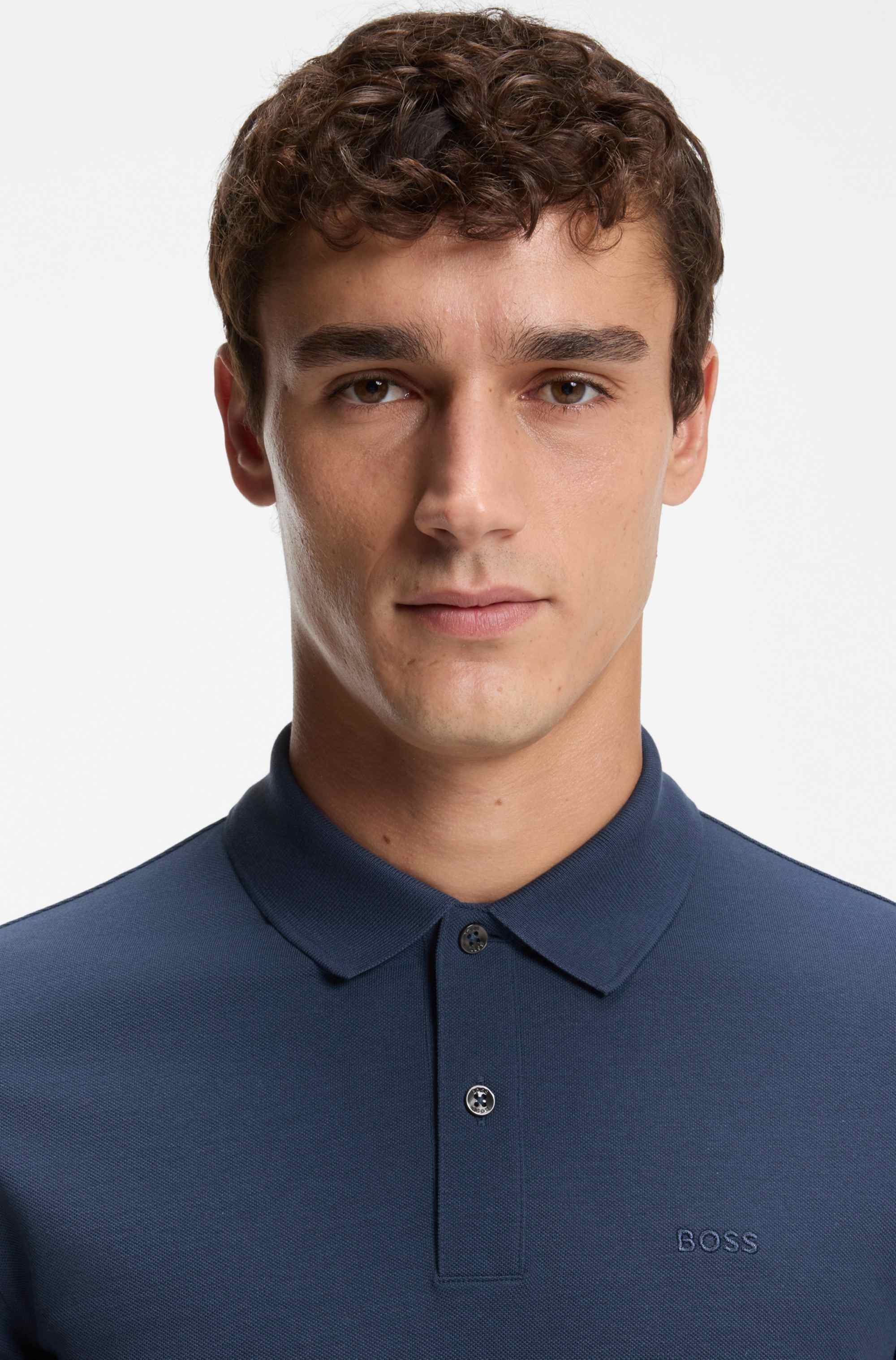 Pallas polo shirt in cotton piqué with logo details