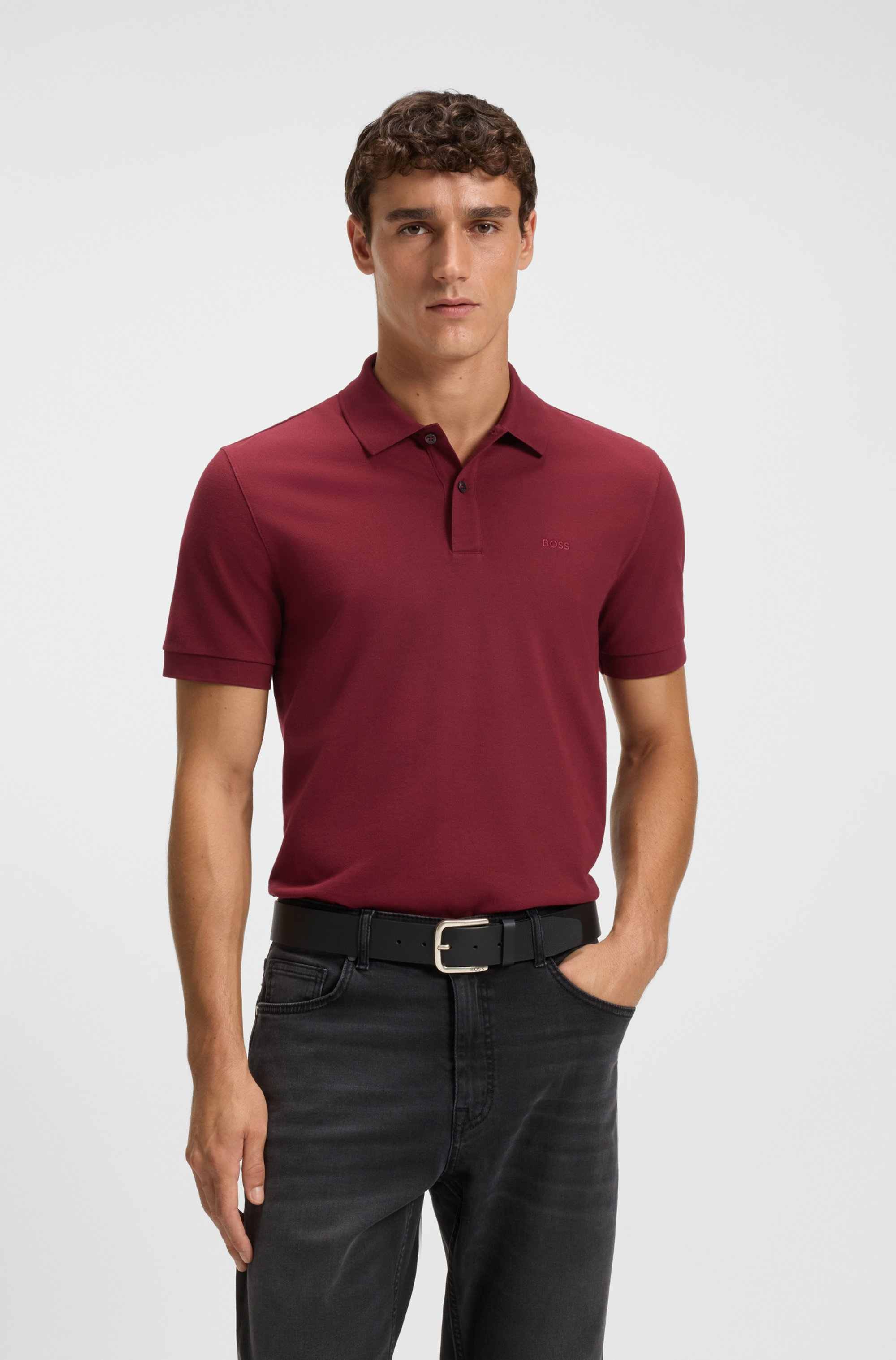 Pallas polo shirt in cotton piqué with logo details