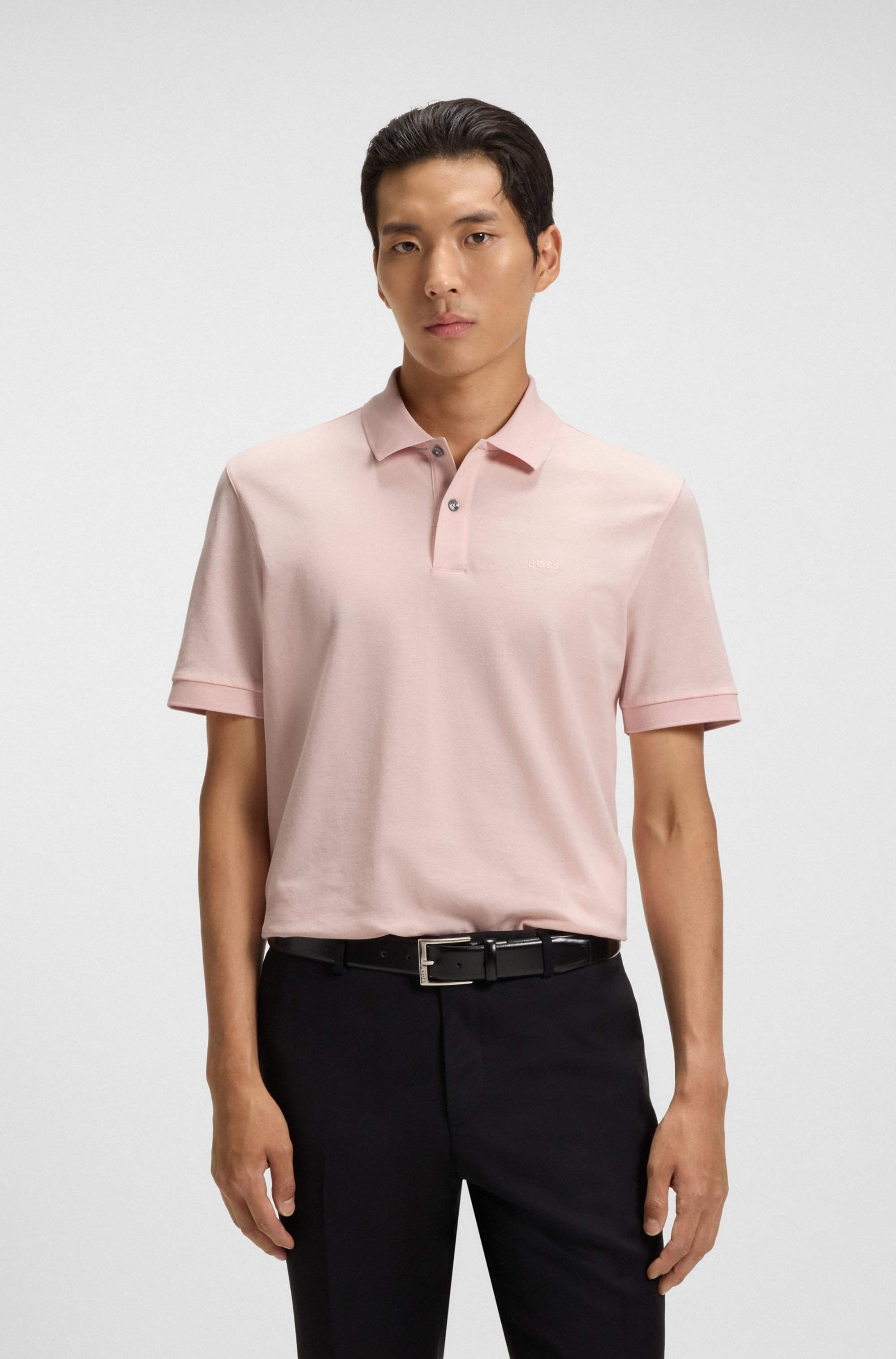 Pallas polo shirt in cotton piqué with logo details