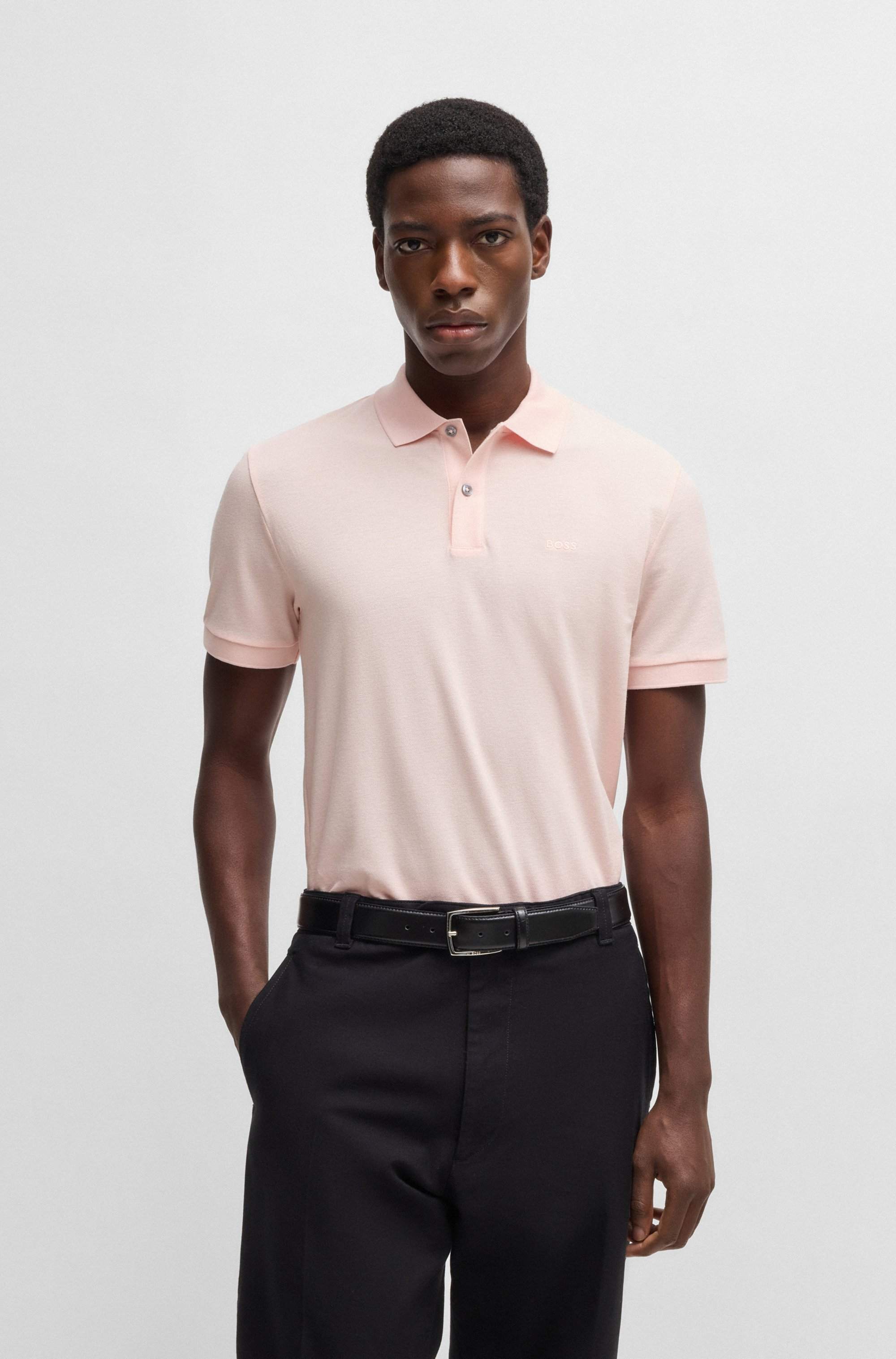 Pallas polo shirt in cotton piqué with logo details