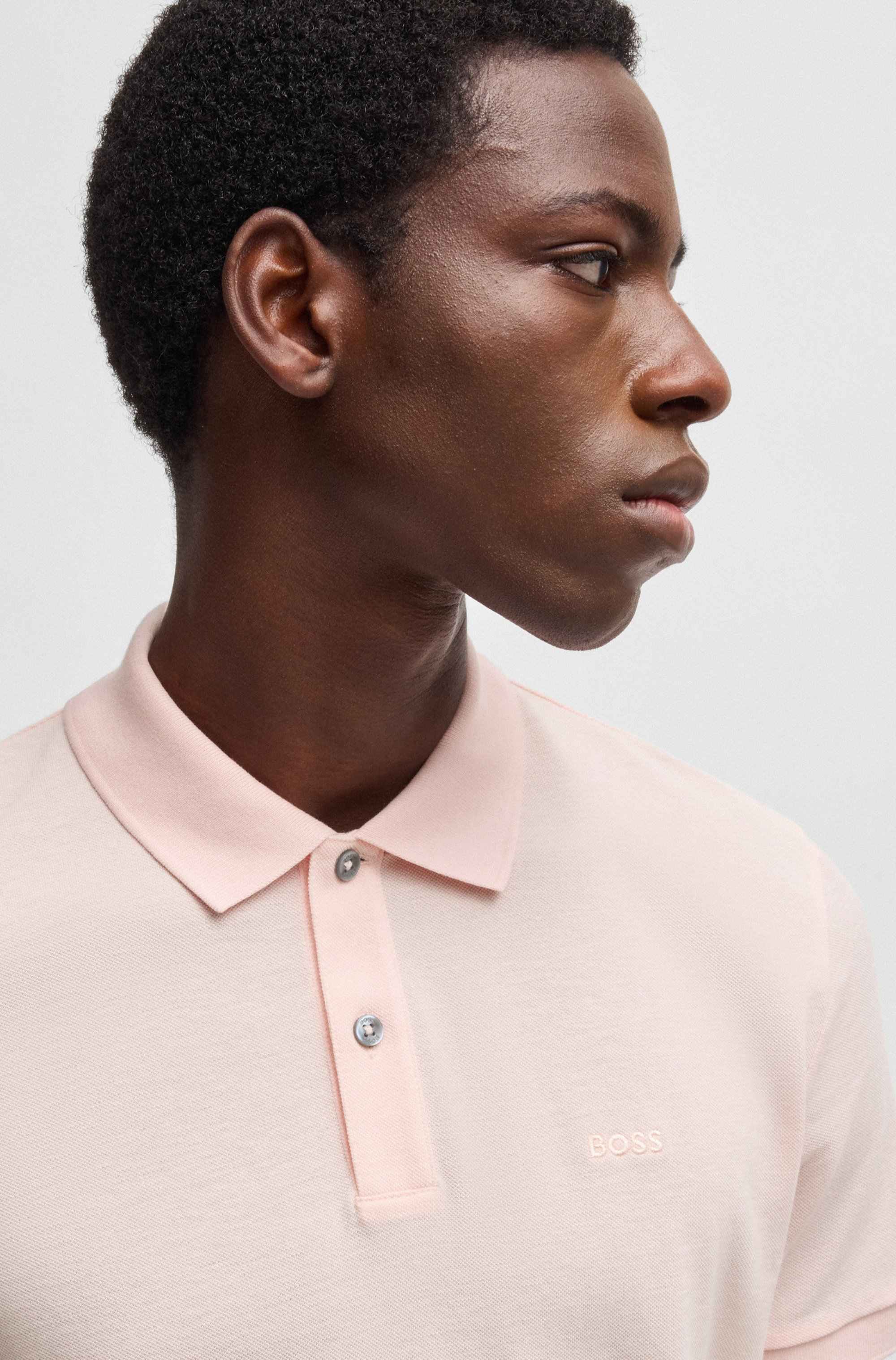 Pallas polo shirt in cotton piqué with logo details